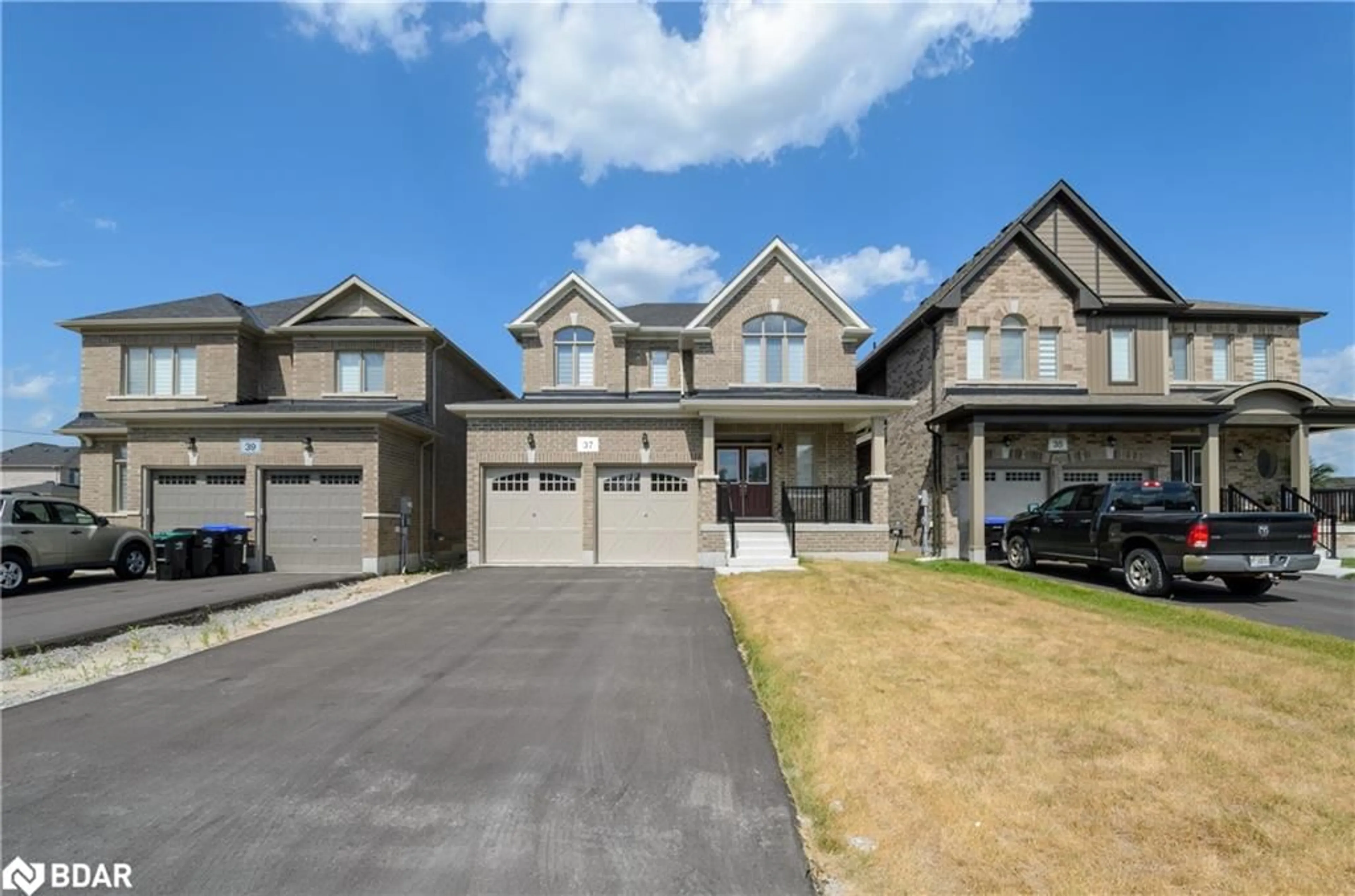 Home with brick exterior material, street for 37 Baycroft Blvd, Essa Ontario L3W 0M1
