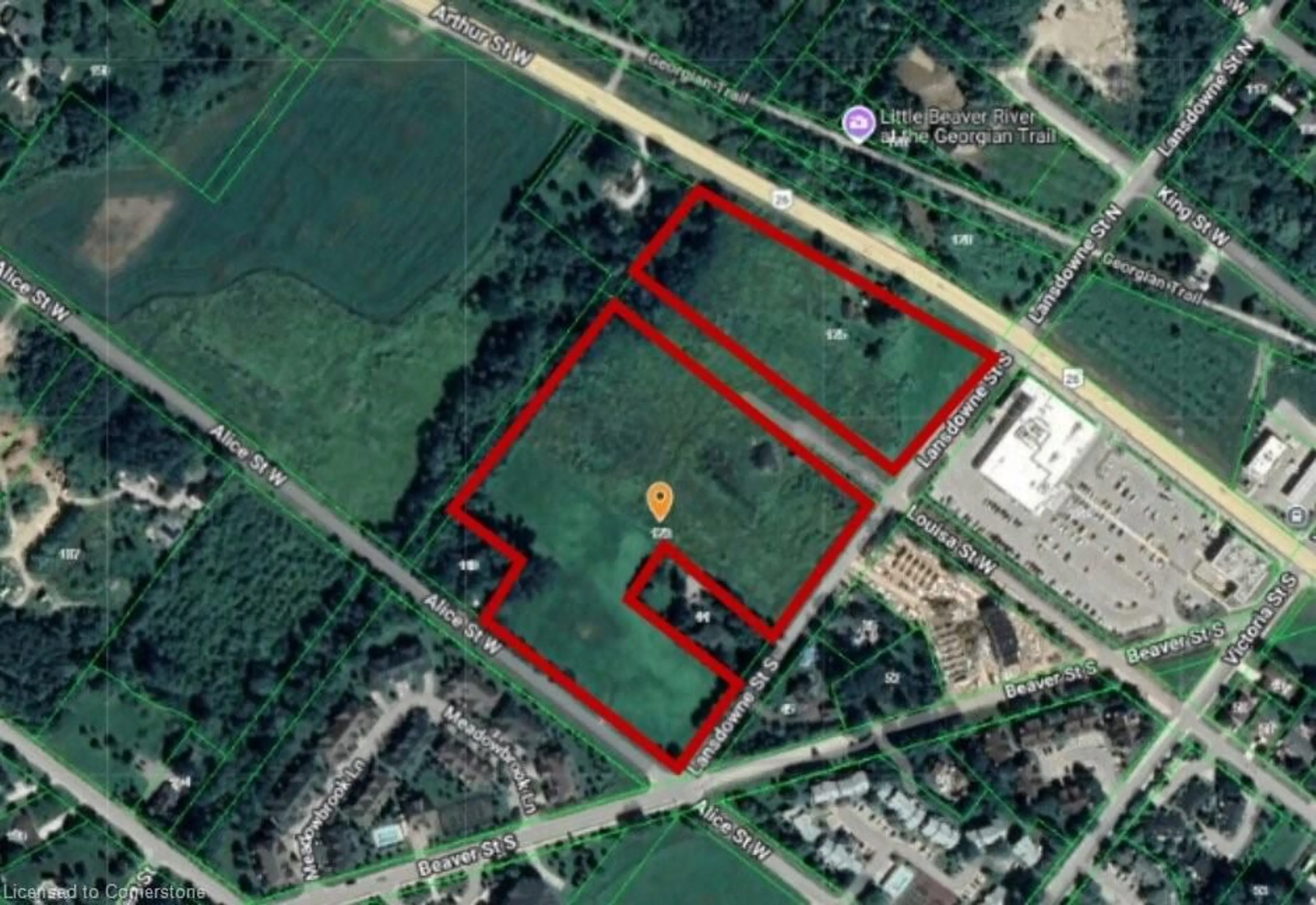 Picture of a map for 125 Arthur St, Thornbury Ontario N0H 2P0
