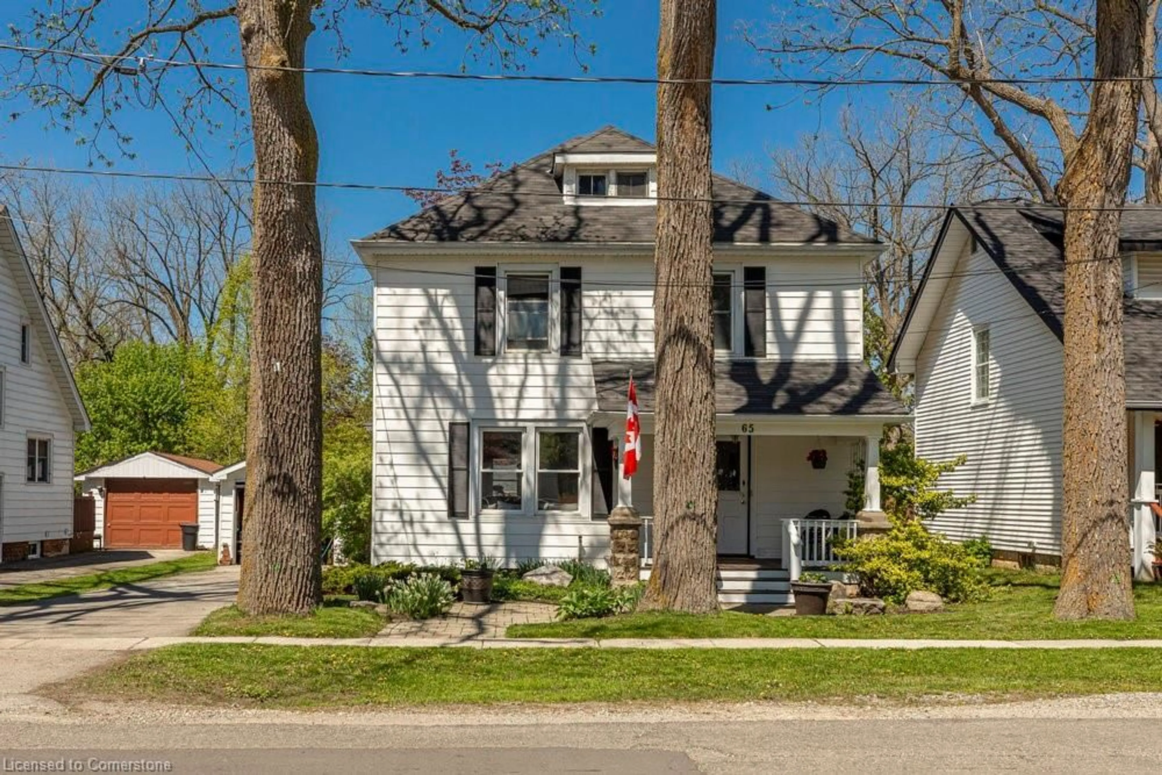 Home with brick exterior material, street for 65 Banff St, Caledonia Ontario N3W 1C2