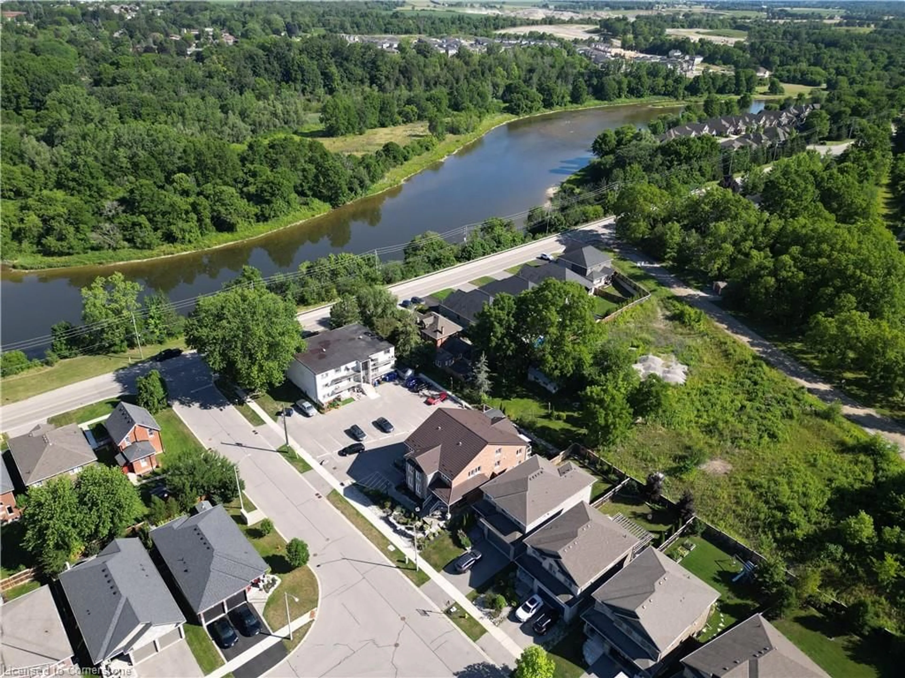 A pic from outside/outdoor area/front of a property/back of a property/a pic from drone, water/lake/river/ocean view for 2 Balmoral St, Paris Ontario N3L 0C8