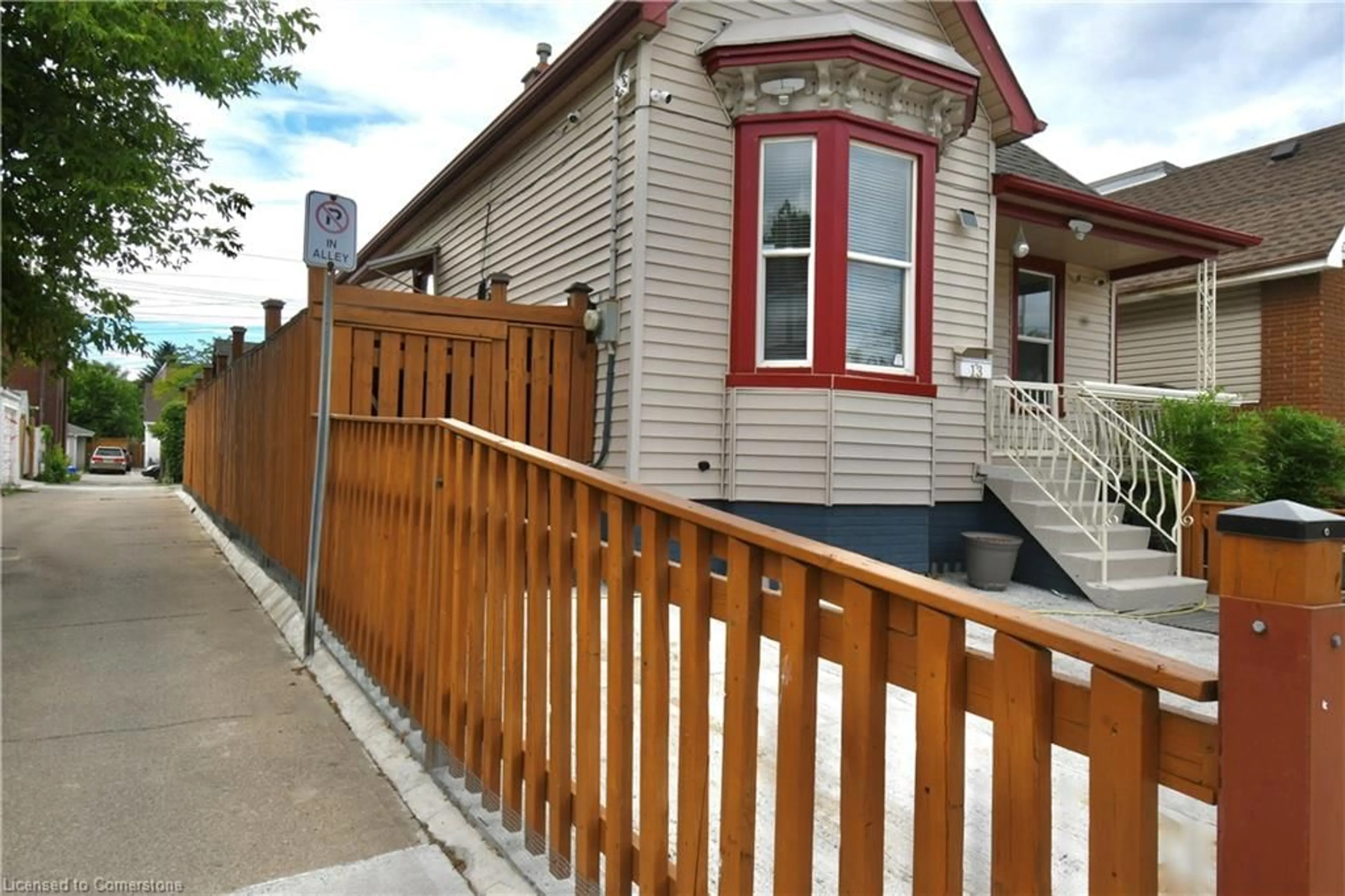 Home with vinyl exterior material, street for 13 Leeming St, Hamilton Ontario L8L 5T4