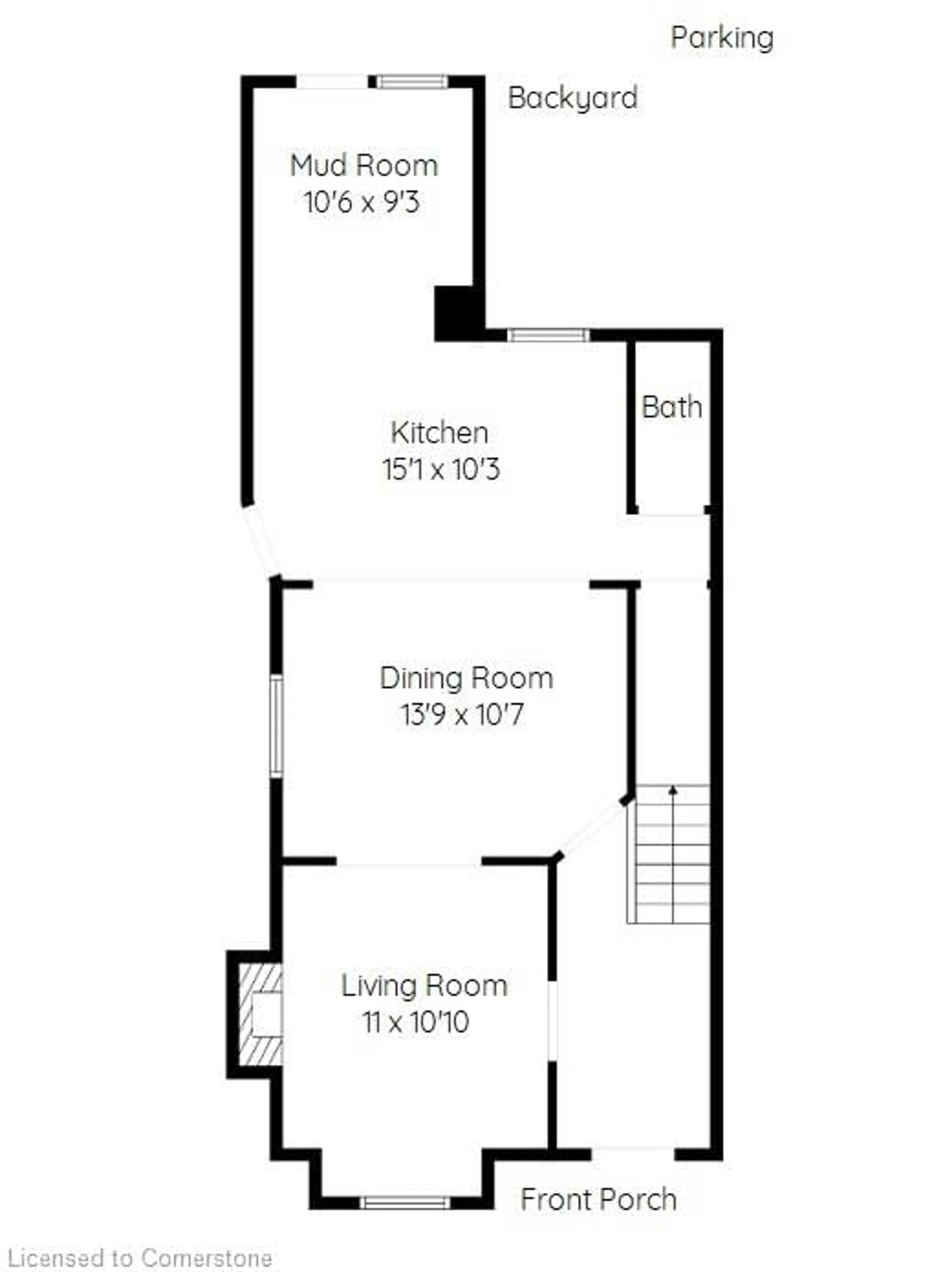 Floor plan for 293 Charlton Ave, Hamilton Ontario L8P 2E4