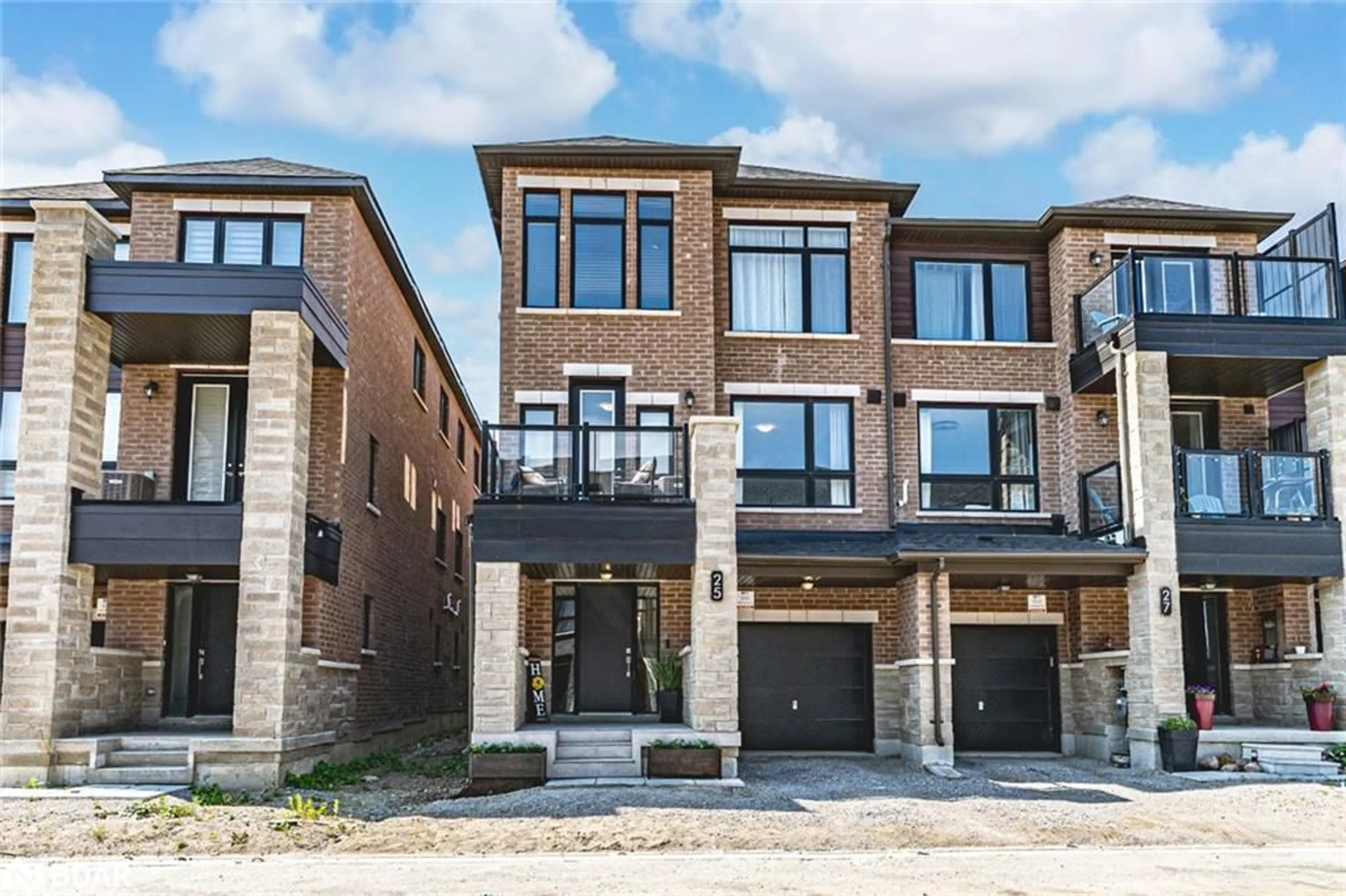 Home with brick exterior material, street for 25 Red Maple Lane, Barrie Ontario L9J 0N4