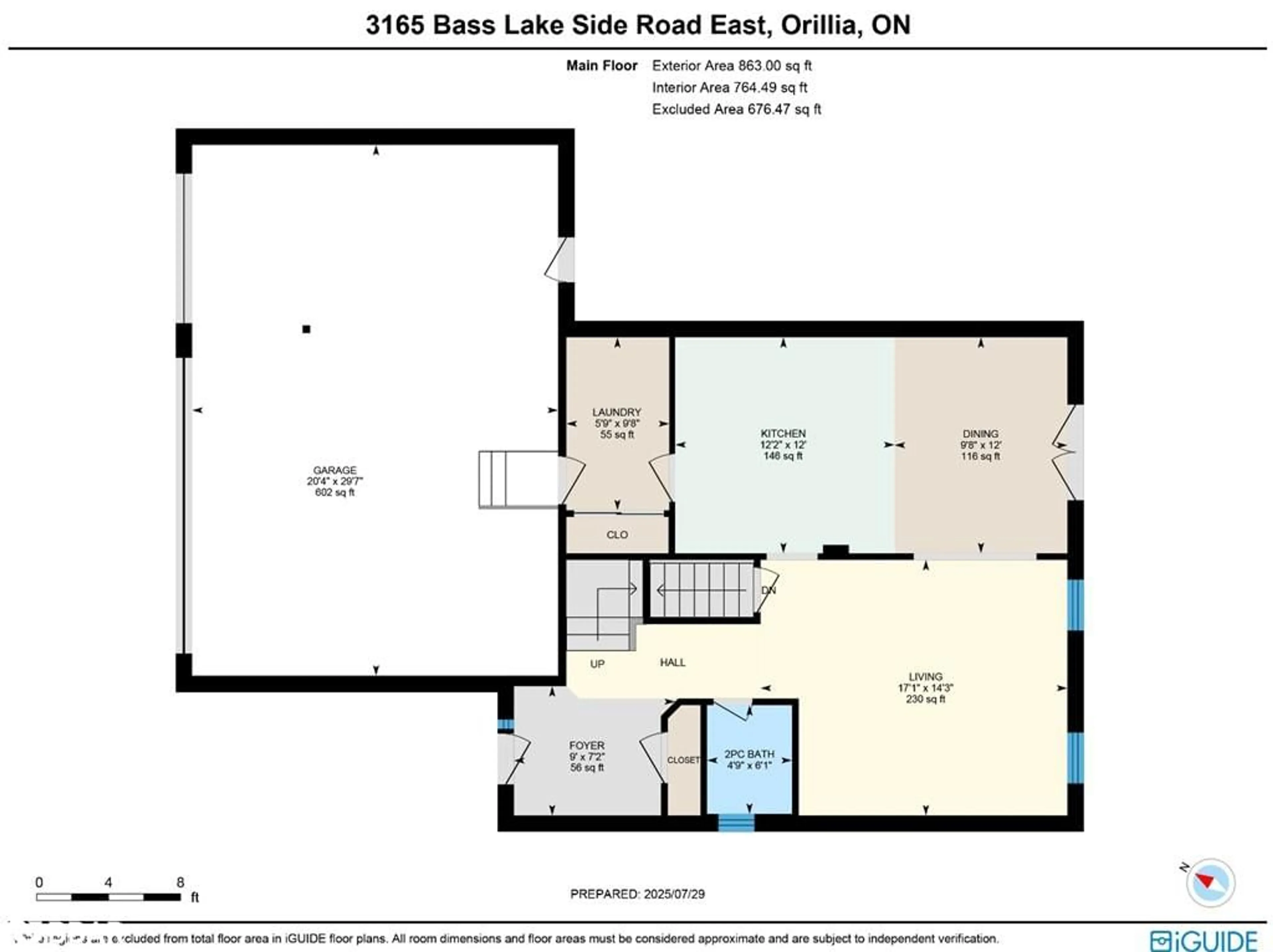 Floor plan for 3165 Bass Lake Sideroad, Orillia Ontario L3V 7Y7