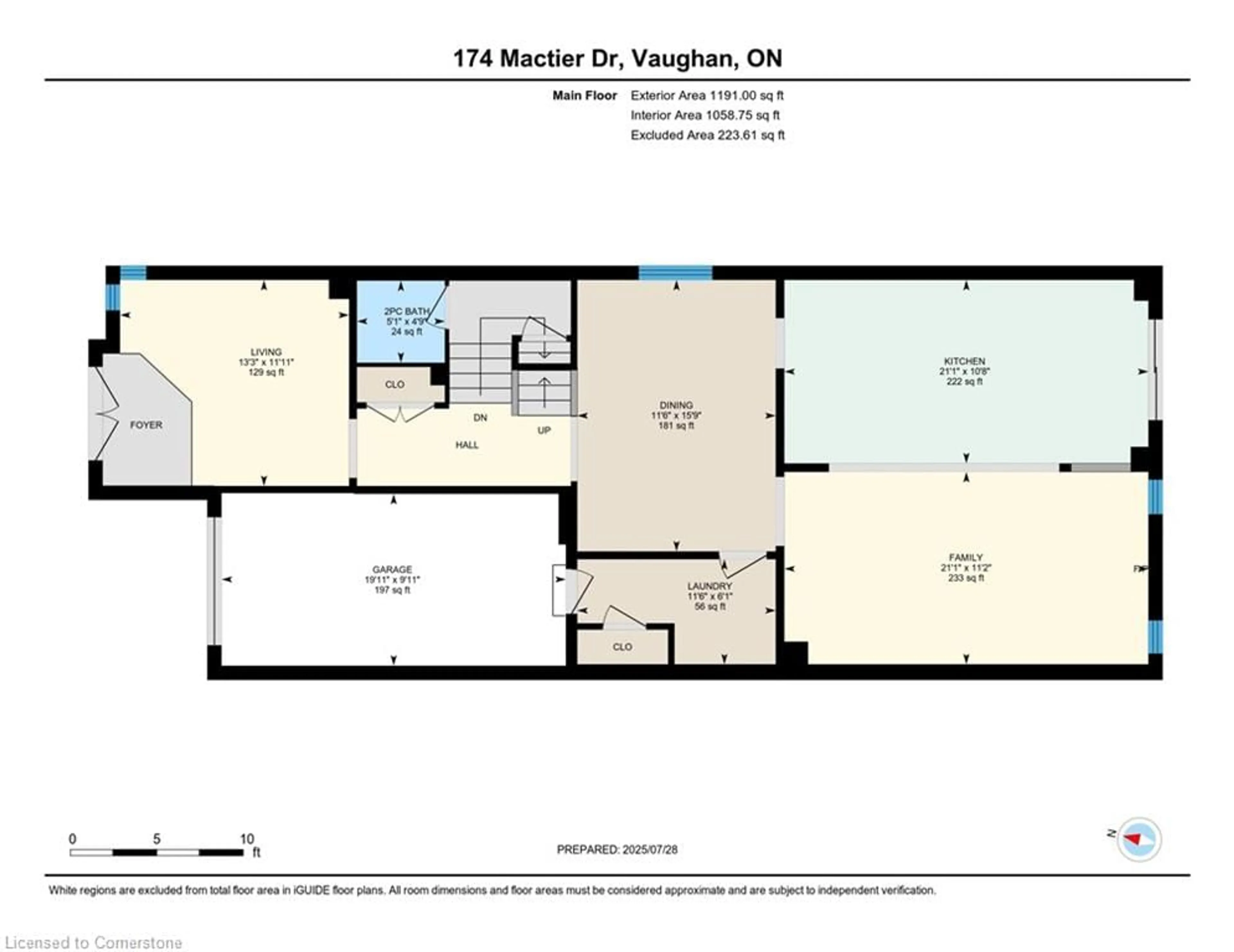 Floor plan for 174 Mactier Drive Dr, Kleinburg Ontario L4H 4L5