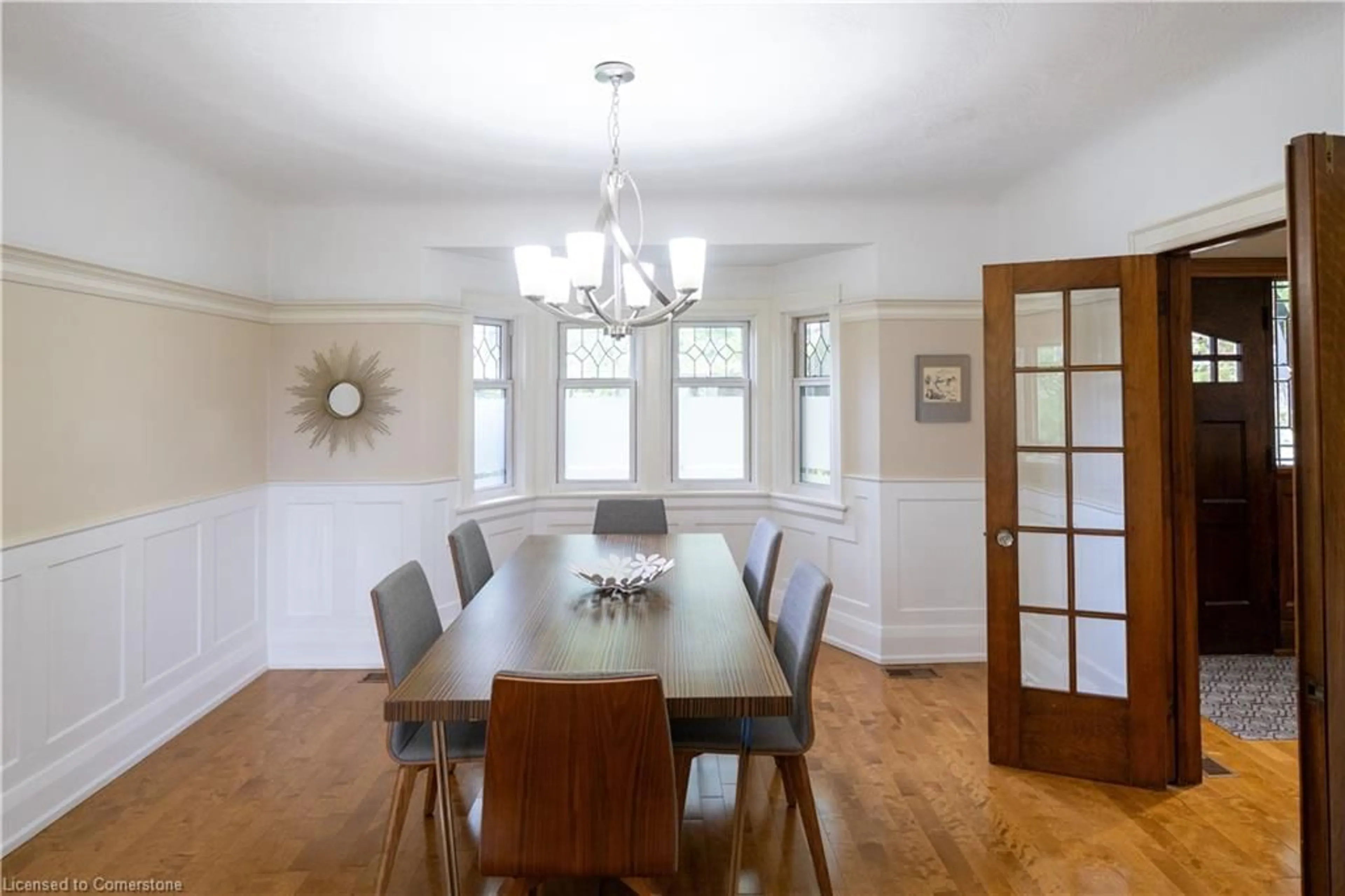Dining room, wood/laminate floor for 136 Humbercrest Blvd, Toronto Ontario M6S 4L3