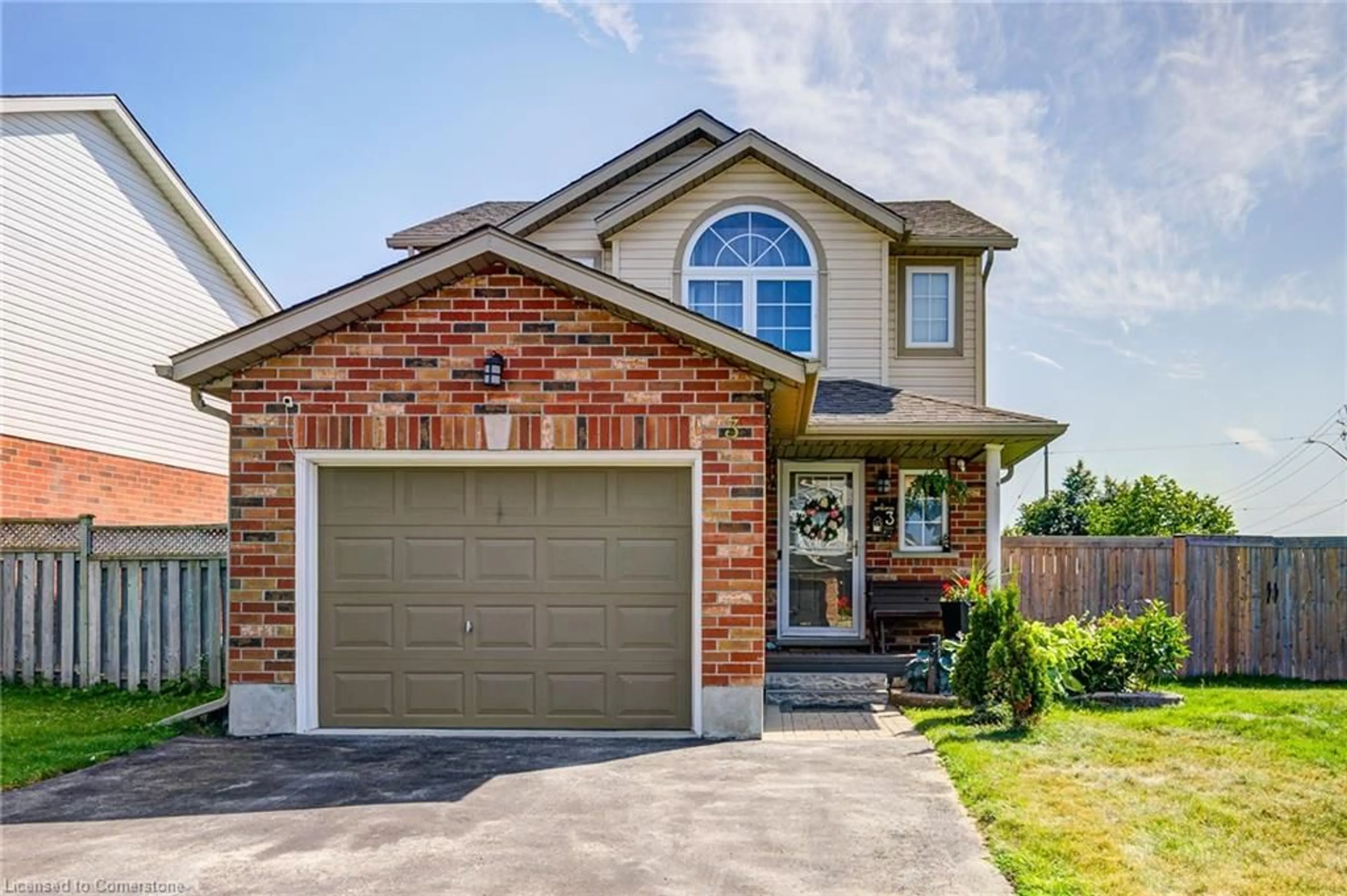 Home with brick exterior material, street for 3 Cotton Grass St, Kitchener Ontario N2E 3T7