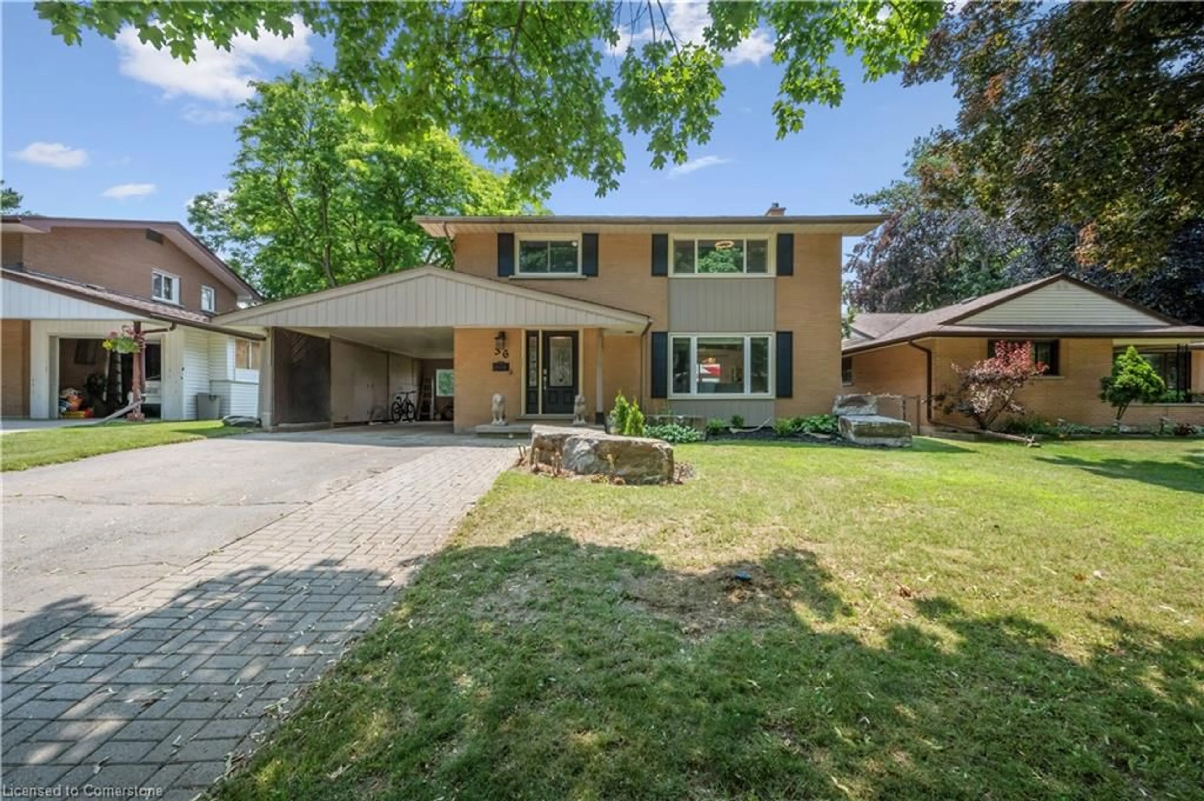 Home with brick exterior material, street for 36 Craig Dr, Kitchener Ontario N2B 2J3