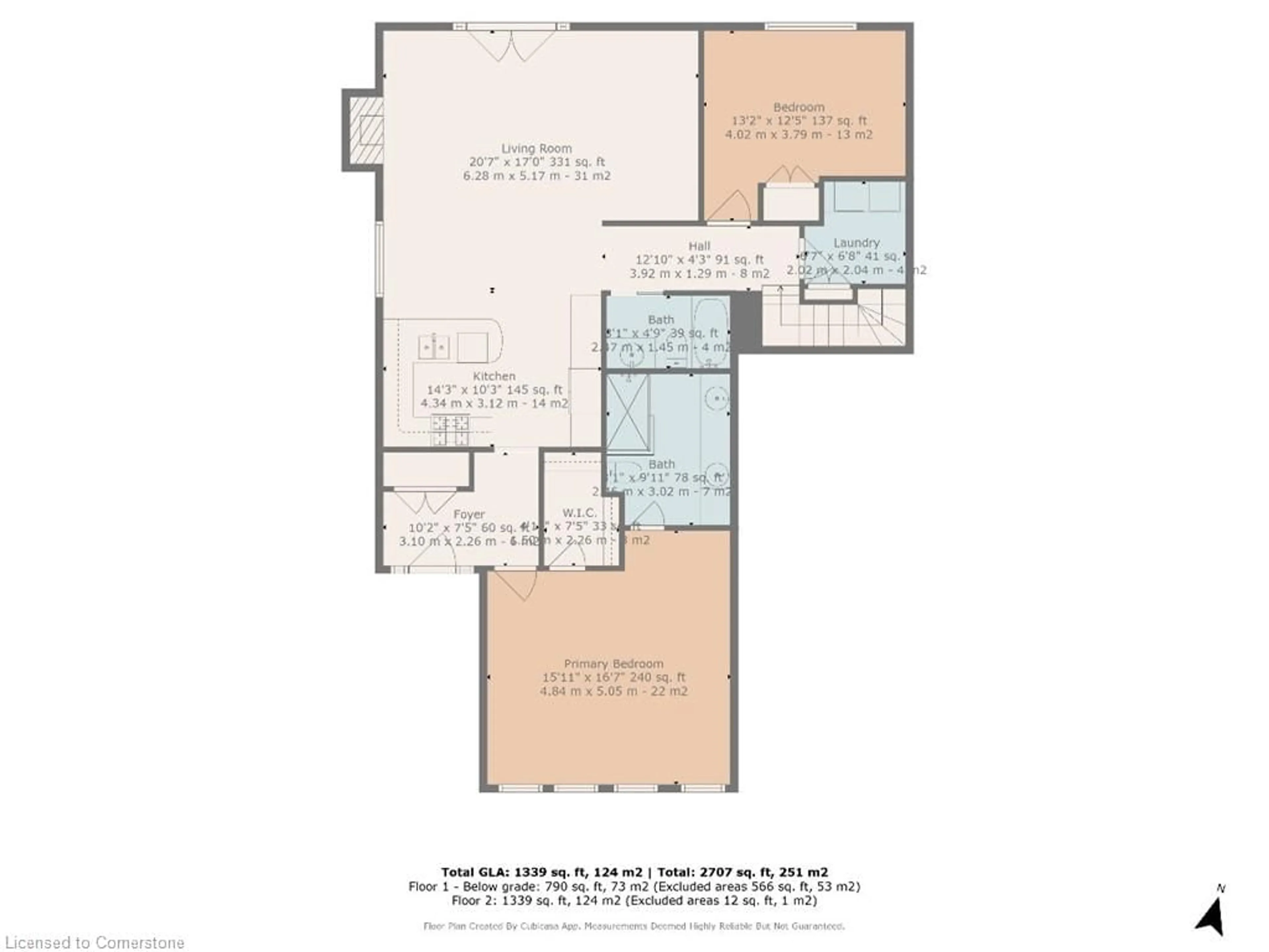 Floor plan for 22 Gamble Lane, Port Dover Ontario N0A 1N3