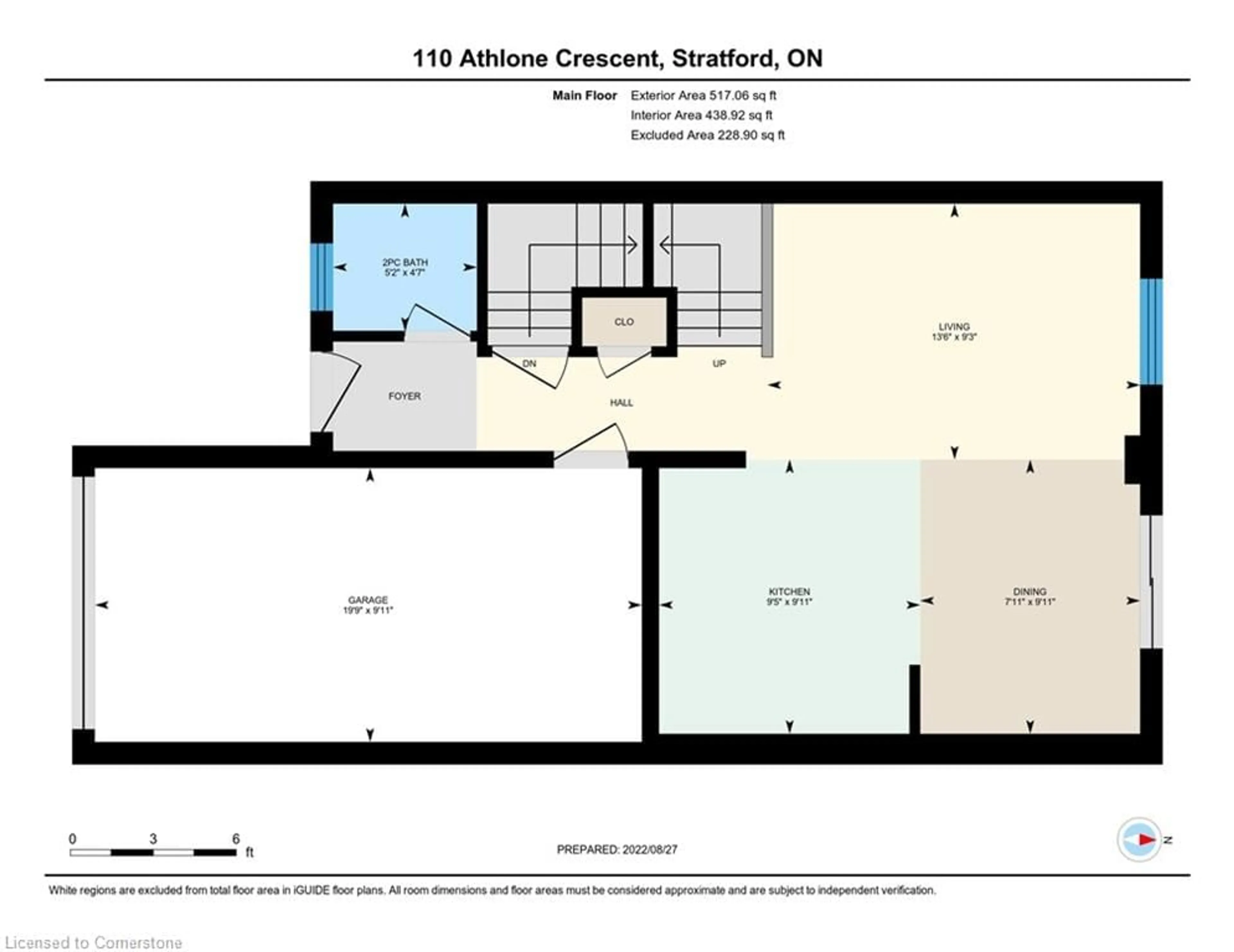 Floor plan for 110 Athlone Cres, Stratford Ontario N4Z 1H8