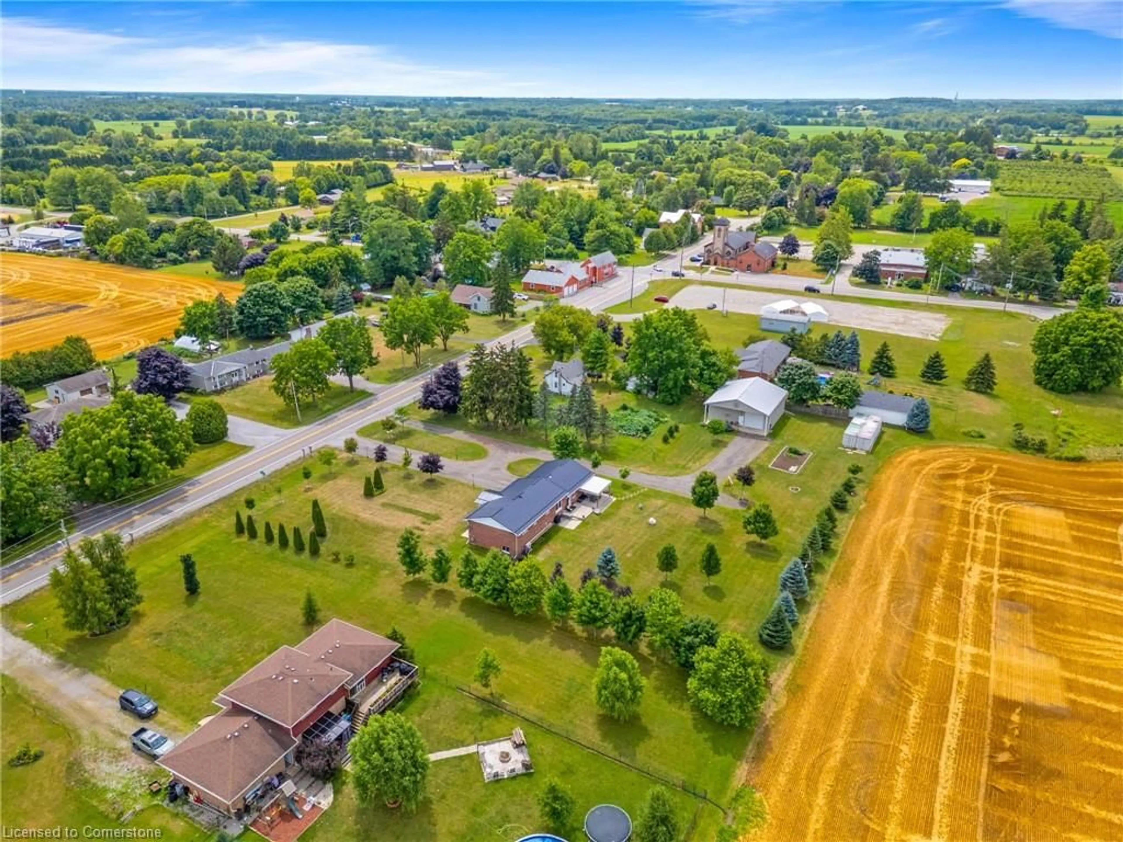 A pic from outside/outdoor area/front of a property/back of a property/a pic from drone, unknown for 991 Norfolk County Rd 19, Wilsonville Ontario N0E 1Z0