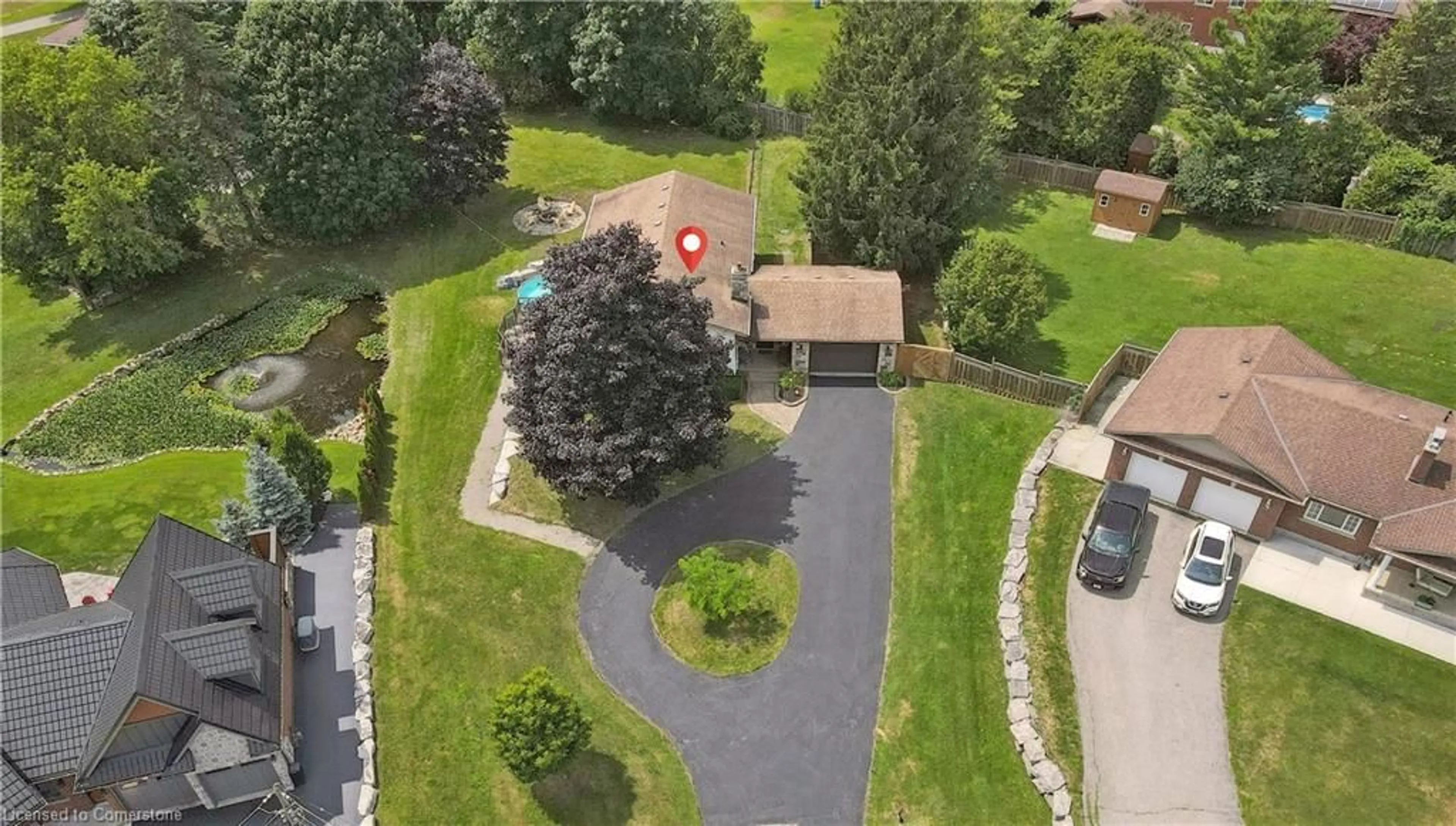 A pic from outside/outdoor area/front of a property/back of a property/a pic from drone, street for 5A Hamilton Dr, Guelph Ontario N1H 6J2
