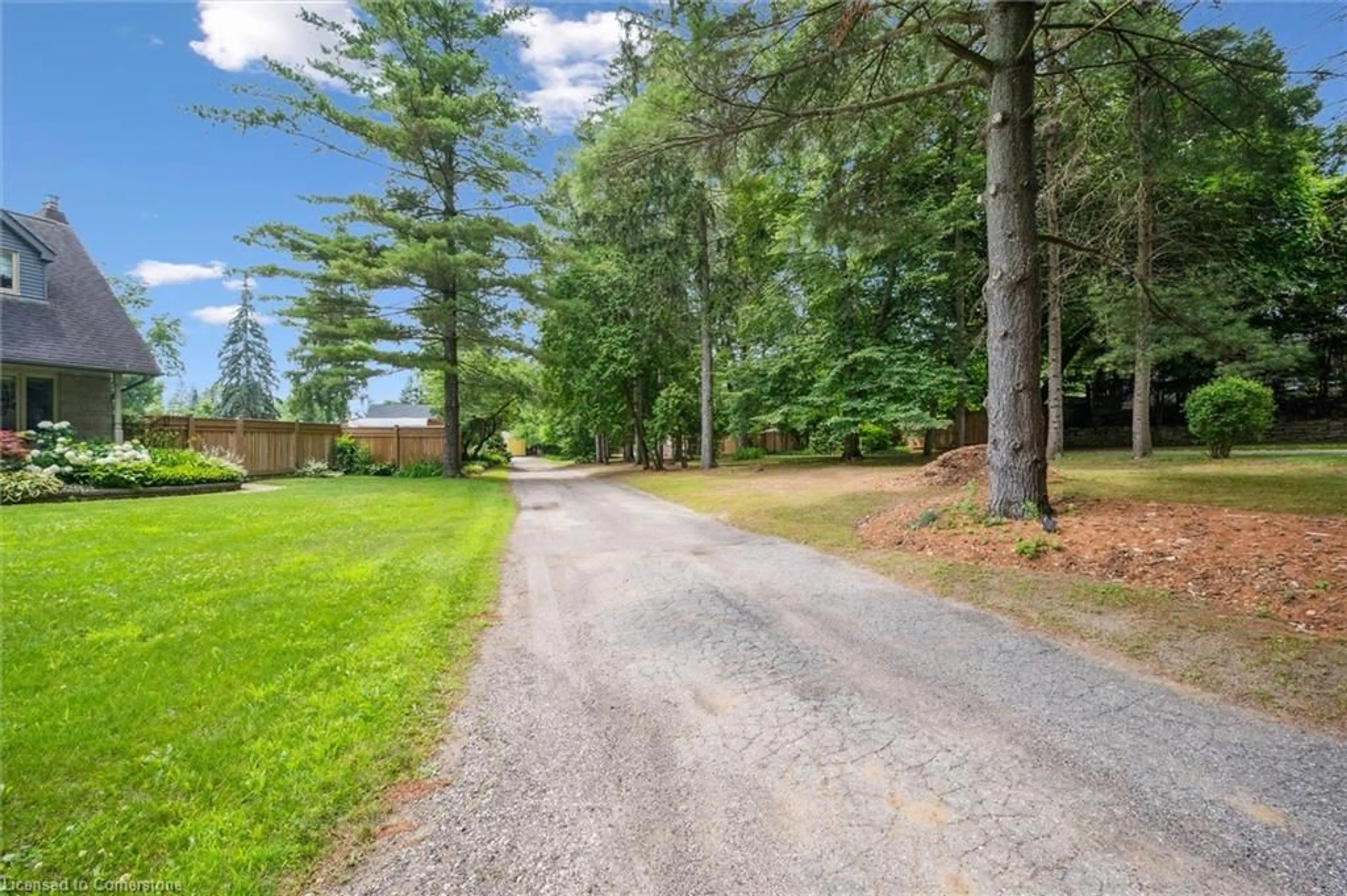Patio, forest/trees view for 91 Limerick Dr, Kitchener Ontario N2P 2G9