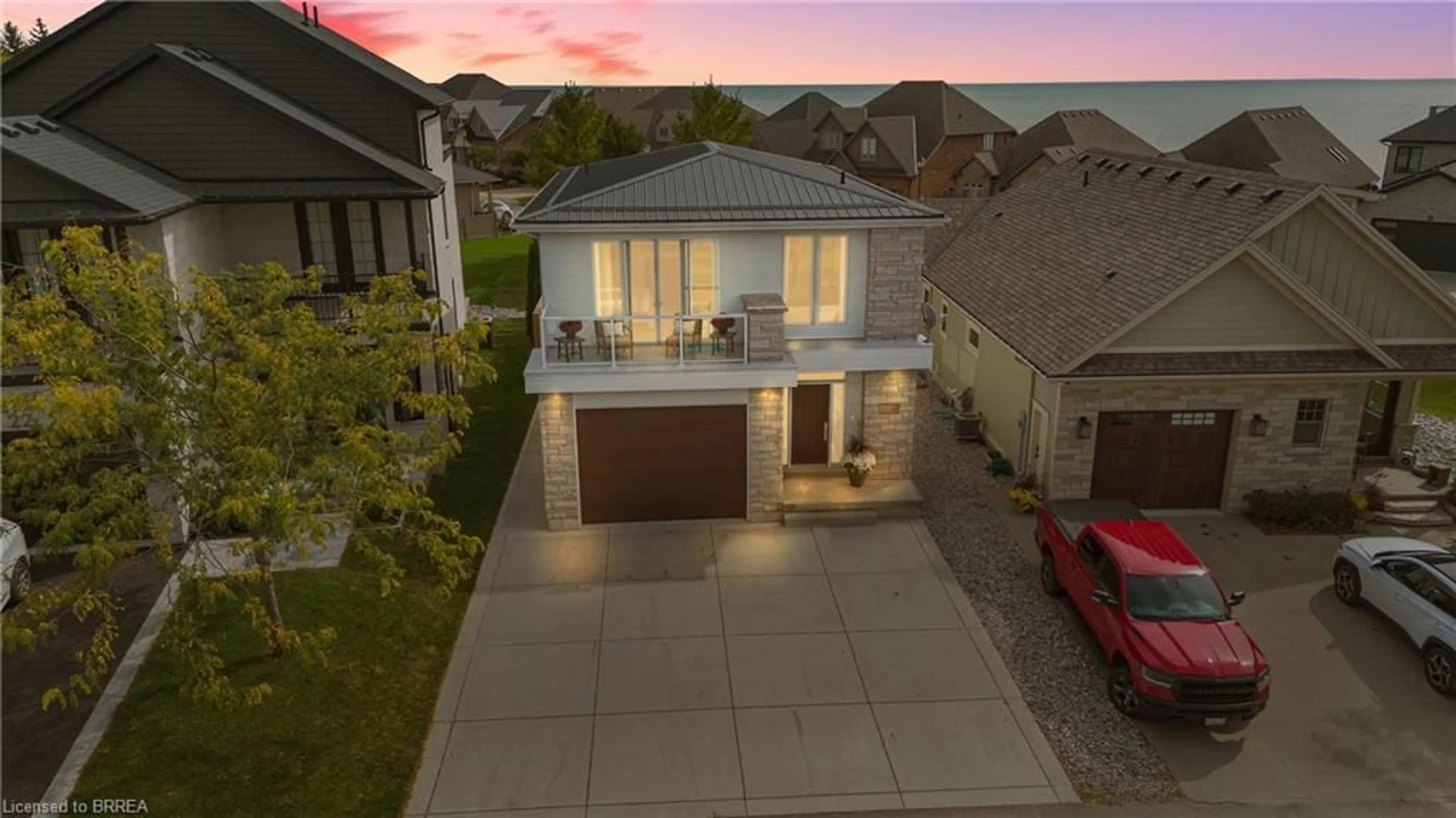 A pic from outside/outdoor area/front of a property/back of a property/a pic from drone, street for 80 New Lakeshore Rd #21, Port Dover Ontario N0A 1N8