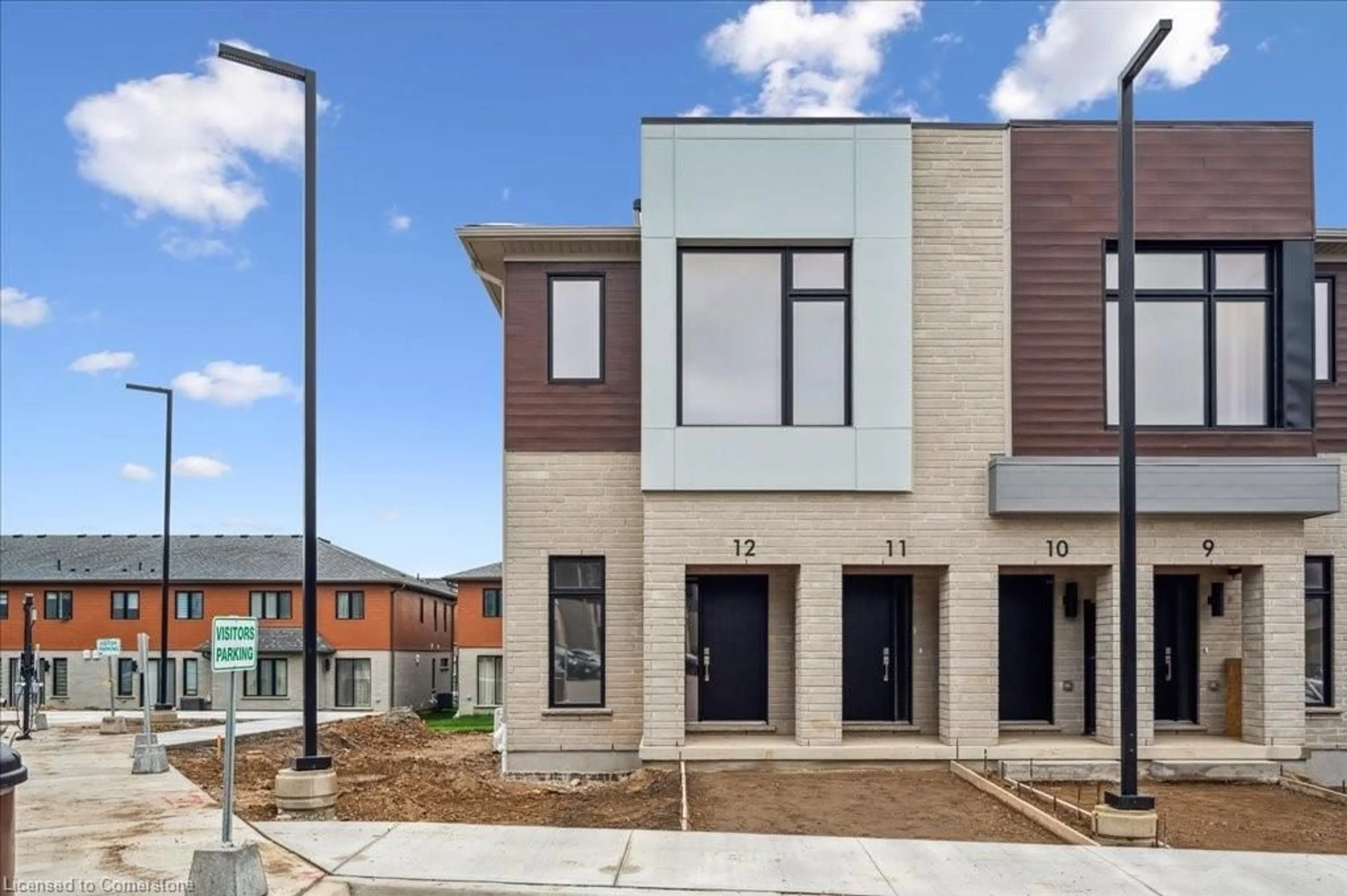 Home with brick exterior material, street for 15 Stauffer Woods Trail #C012, Kitchener Ontario N2P 2P4