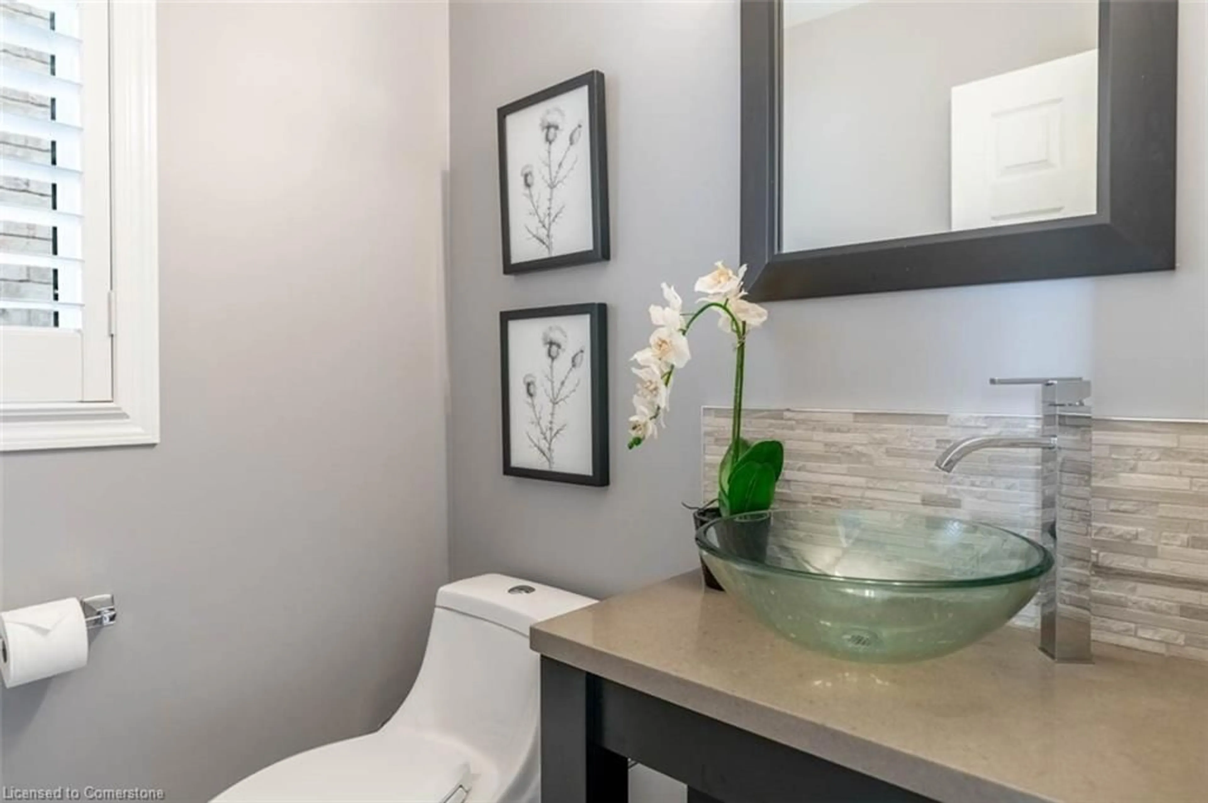 Contemporary bathroom, ceramic/tile floor for 411 Mcjannett Ave, Milton Ontario L9T 7T8