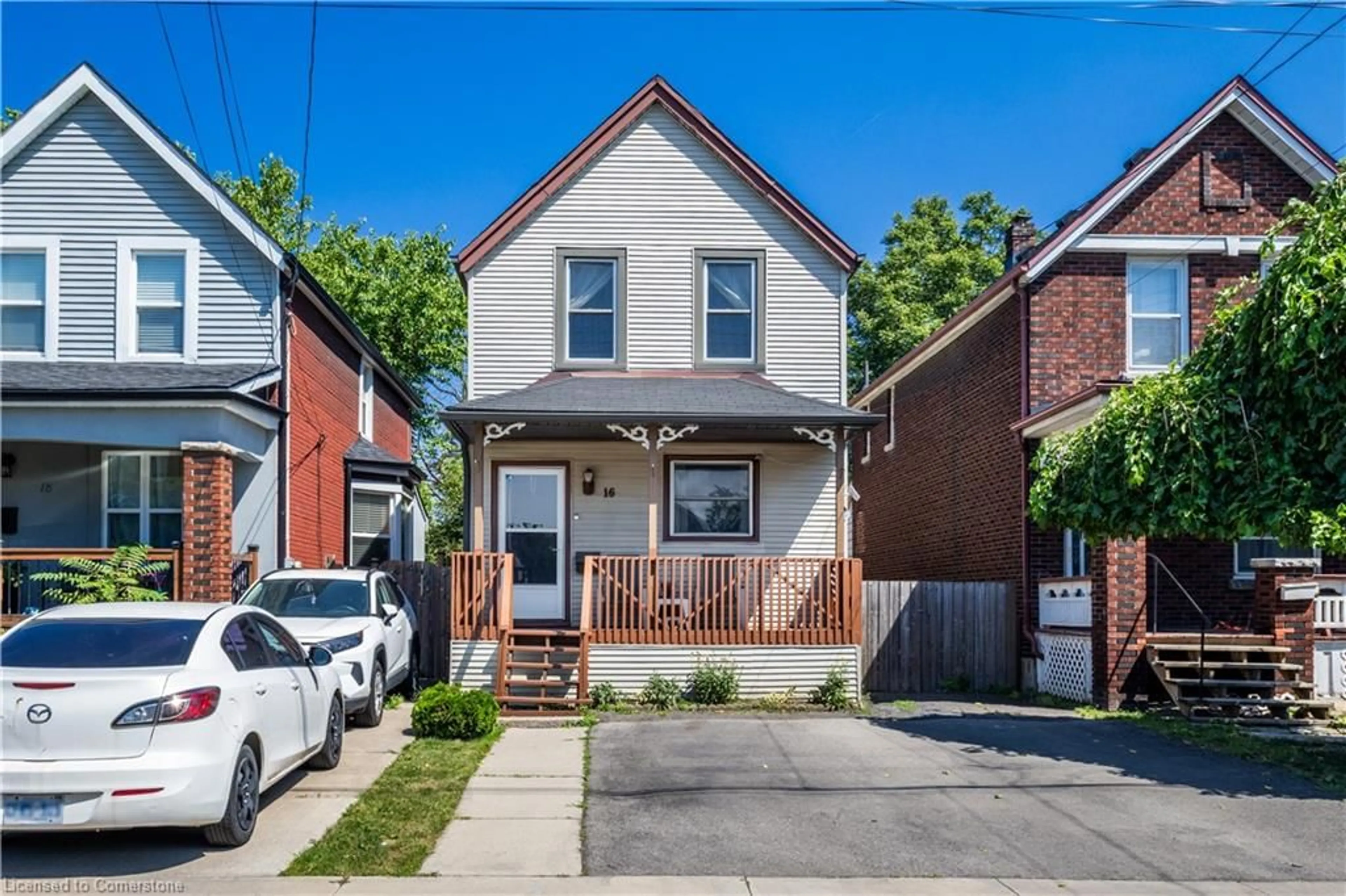 Home with brick exterior material, street for 16 Albemarle St, Hamilton Ontario L8L 7G3