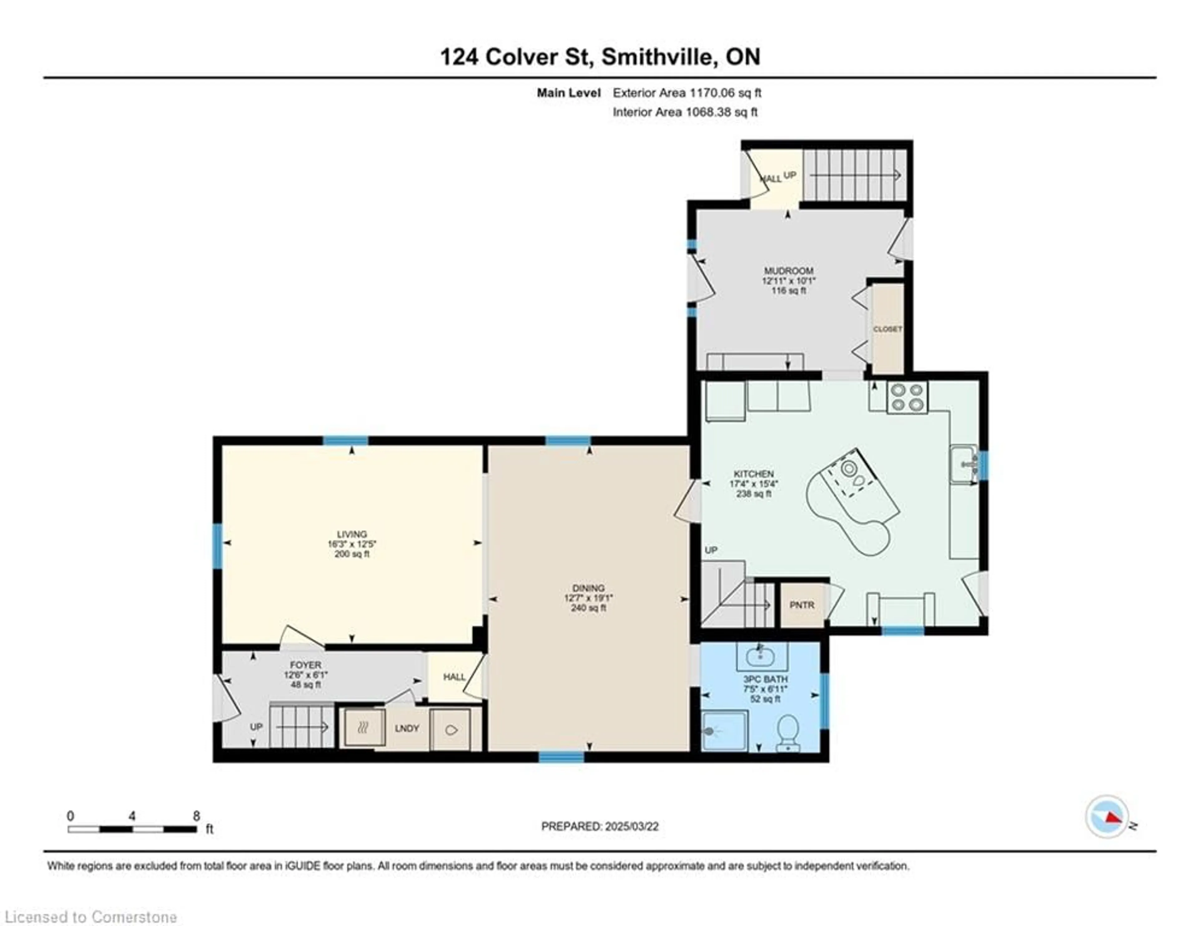 Floor plan for 124 Colver St, Smithville Ontario L0R 2A0