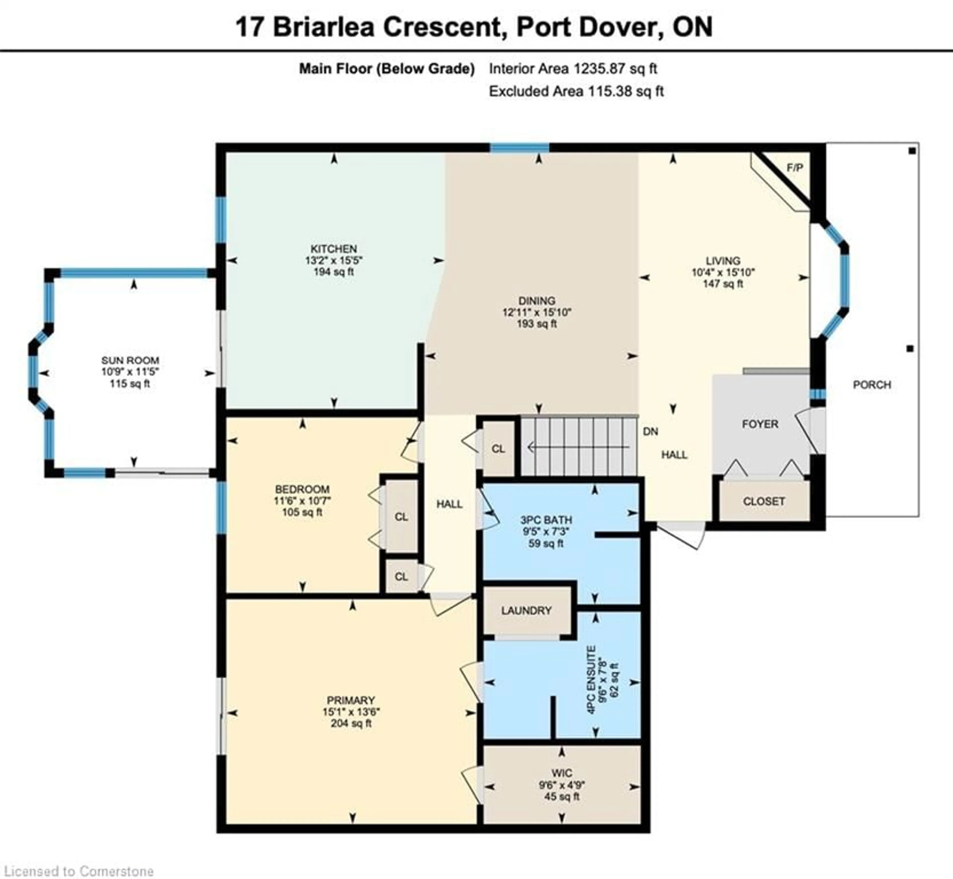 Floor plan for 17 Briarlea Cres Cres, Port Dover Ontario N0A 1N4