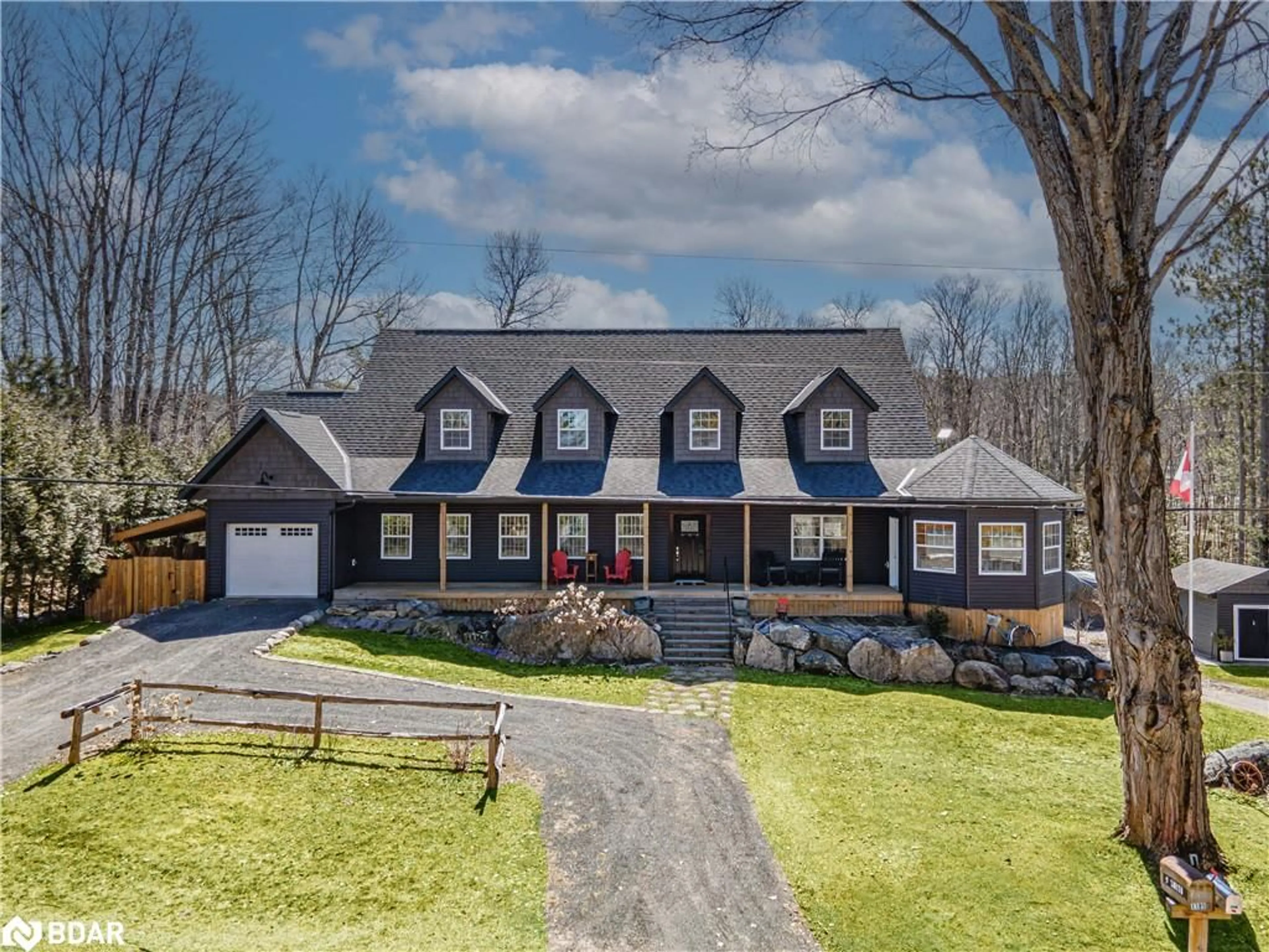 Home with brick exterior material, street for 1186 Upper Paudash Road Rd, Cardiff Ontario K0L 1C0
