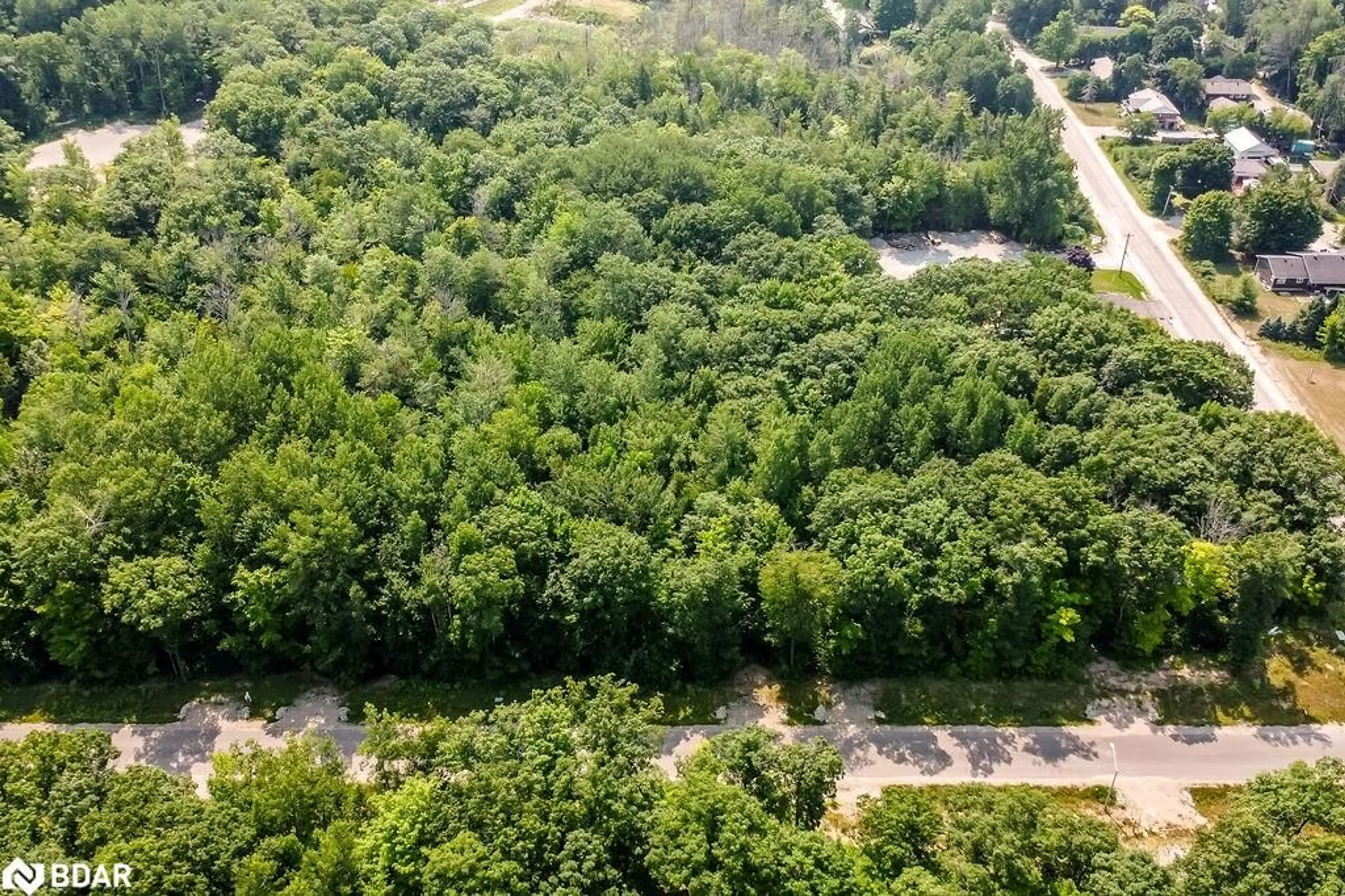 A pic from outside/outdoor area/front of a property/back of a property/a pic from drone, forest/trees view for LT 45 Explorers Landng, Tiny Ontario L9M 0C2