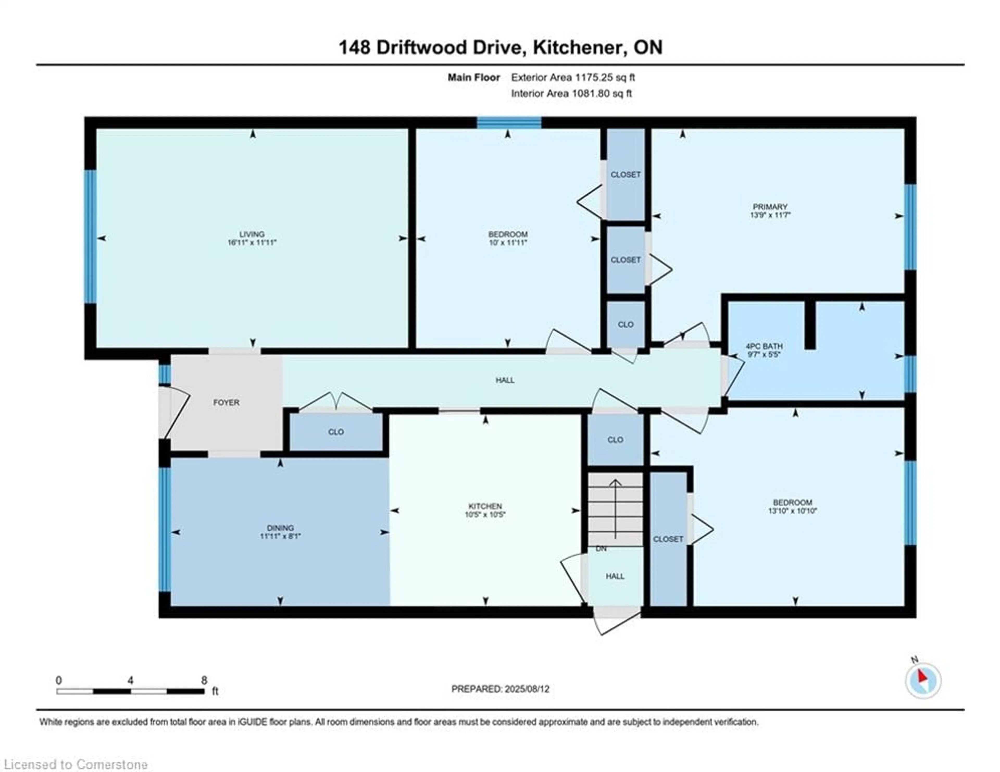Floor plan for 148 Driftwood Dr, Kitchener Ontario N2N 1T1