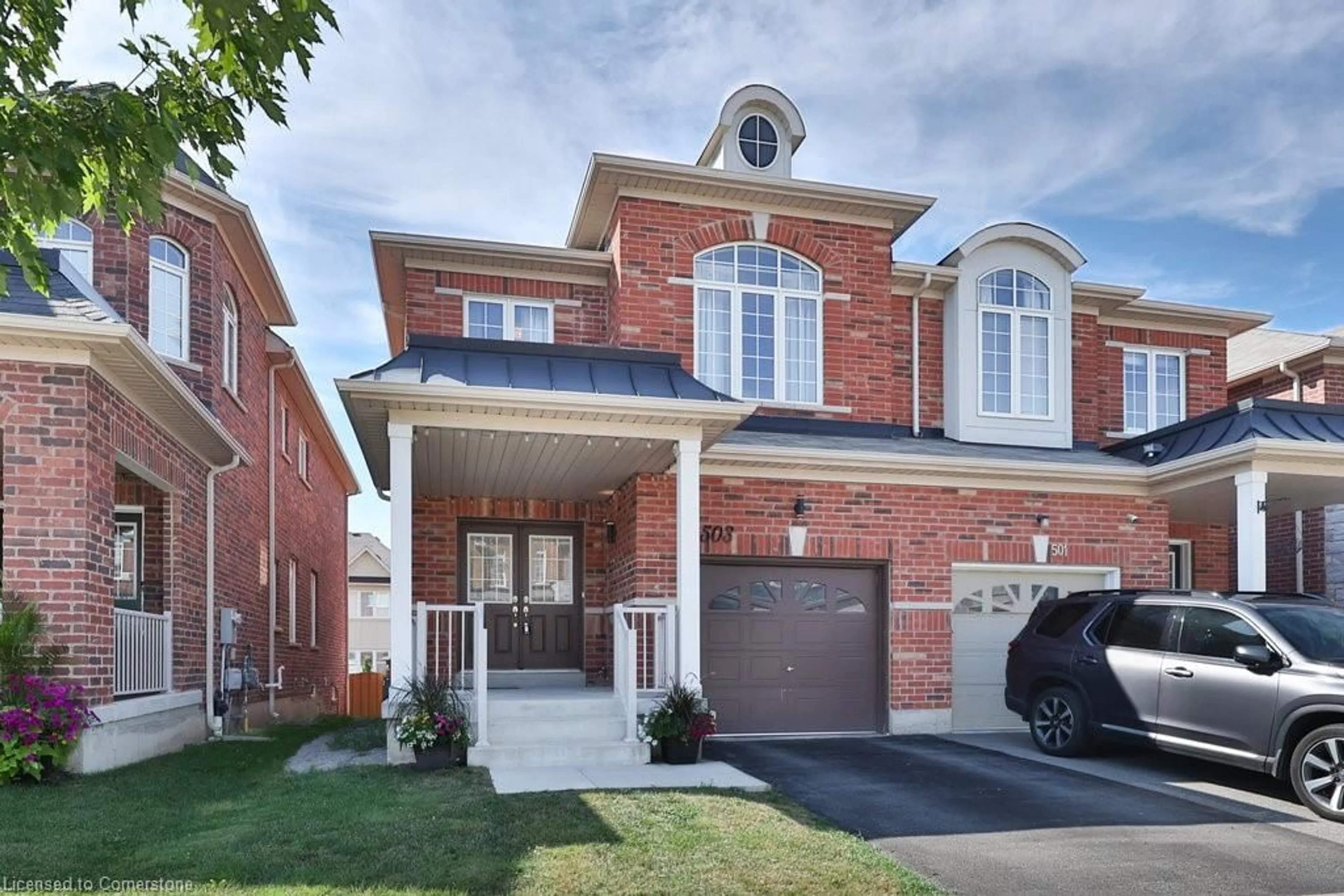Home with brick exterior material, street for 503 Downes Jackson Hts, Milton Ontario L9T 8W2
