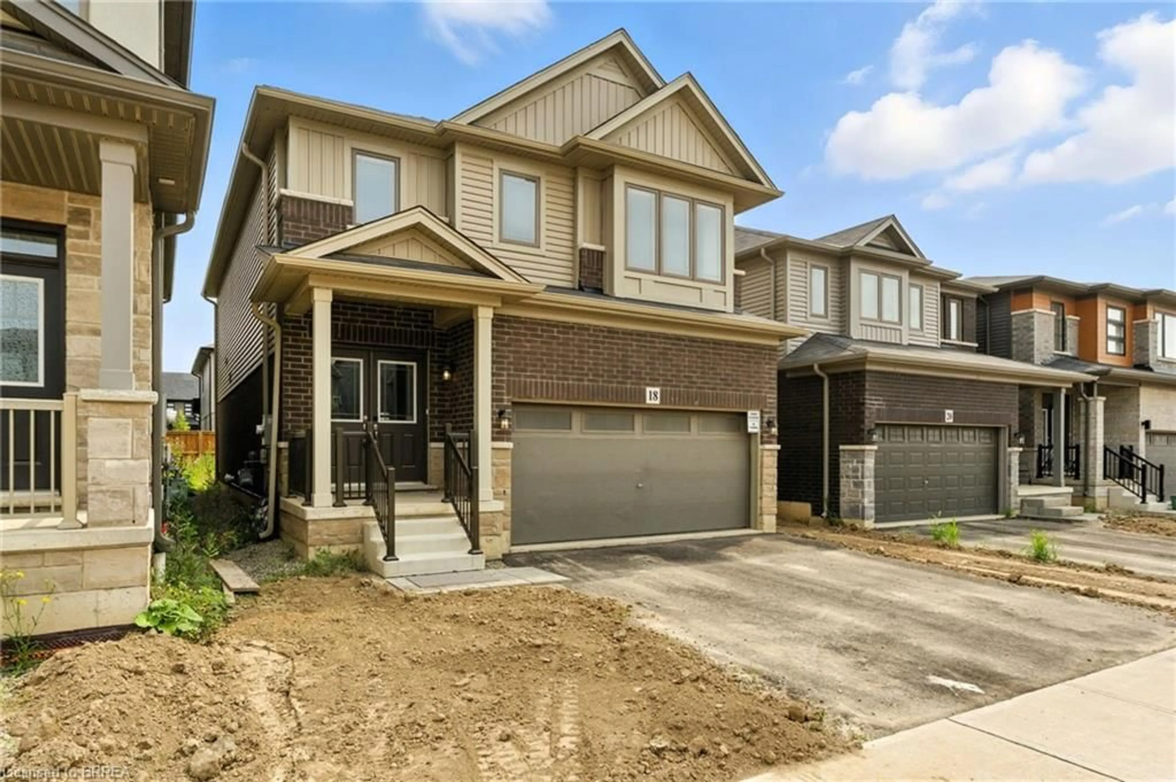 Home with brick exterior material, street for 18 Holder Dr, Brantford Ontario N3T 0V1