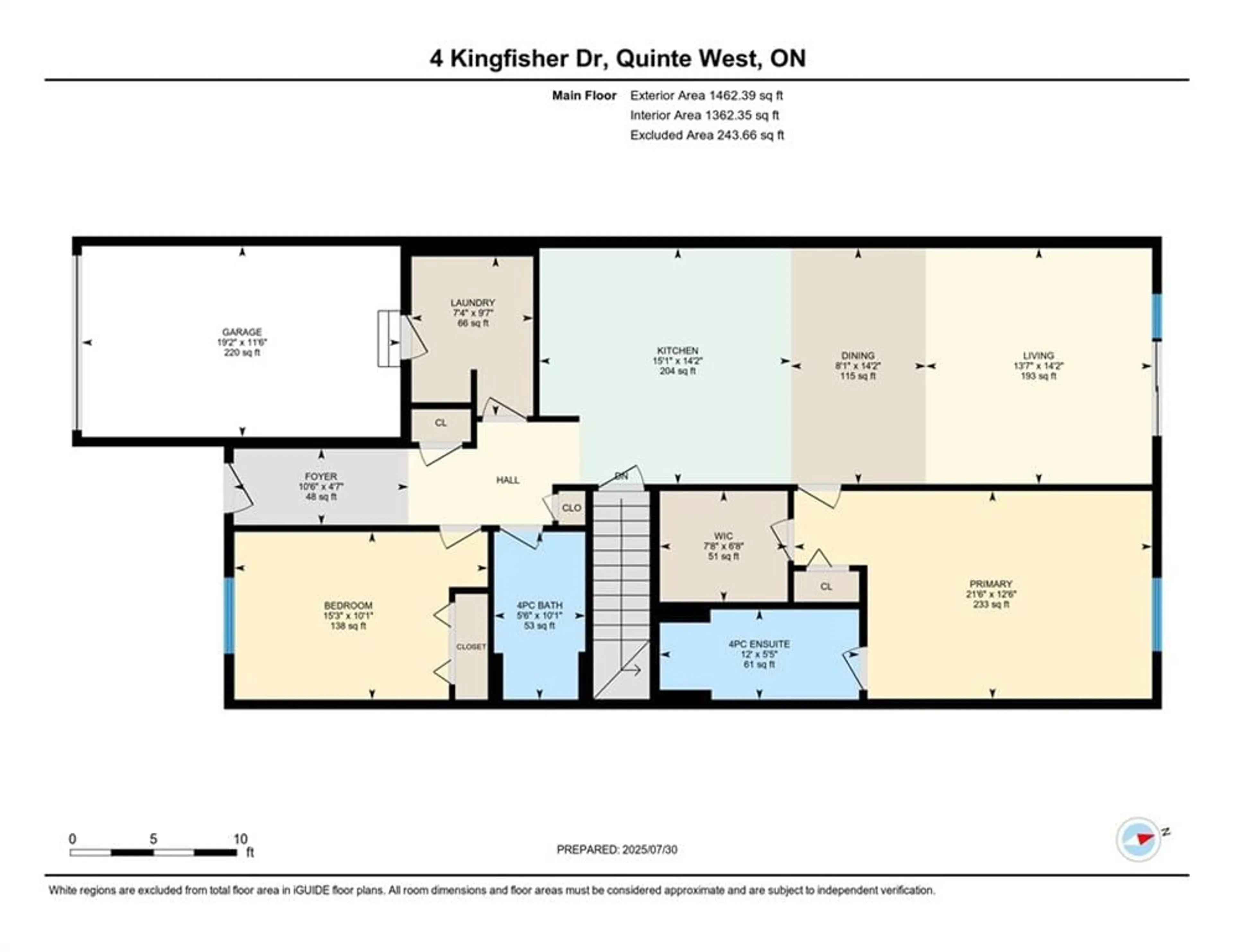 Floor plan for 4 Kingfisher Dr, Quinte West Ontario K8V 0Z6