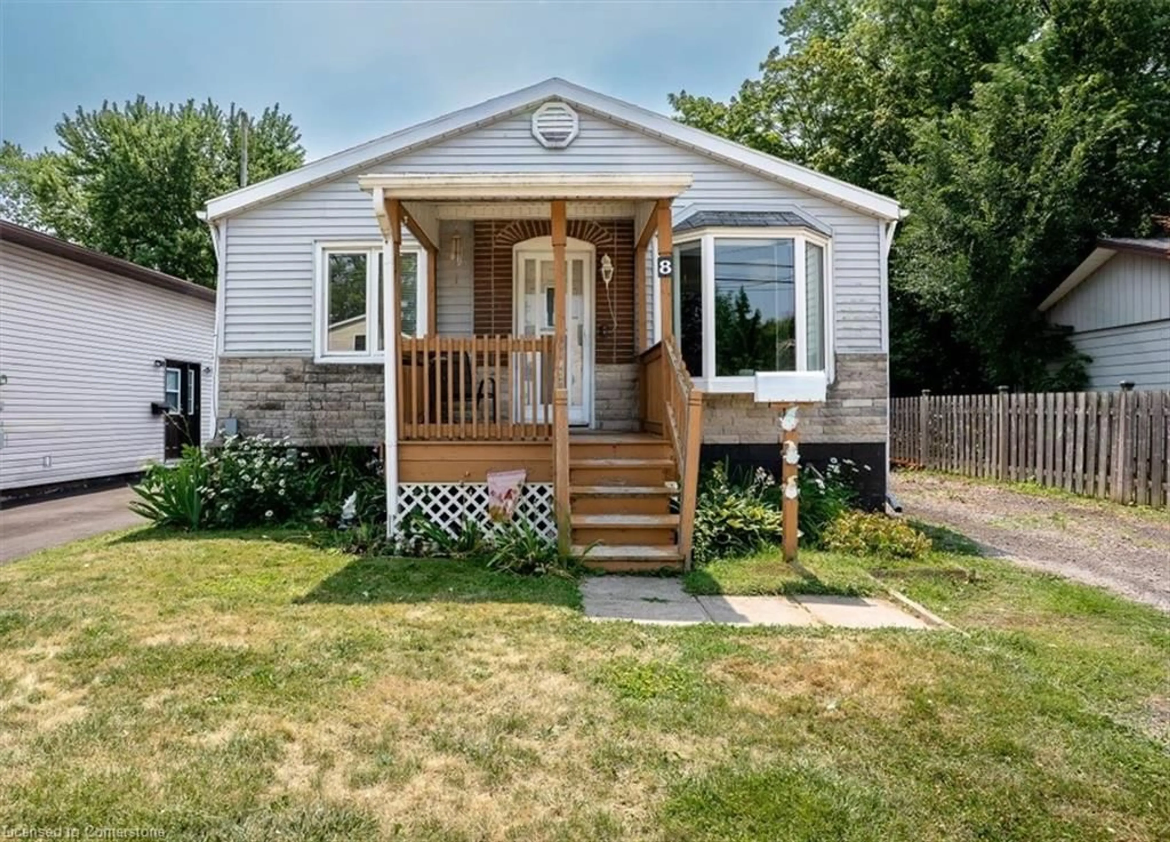 Home with vinyl exterior material, street for 8 Frances Ave, Stoney Creek Ontario L8E 2Y7