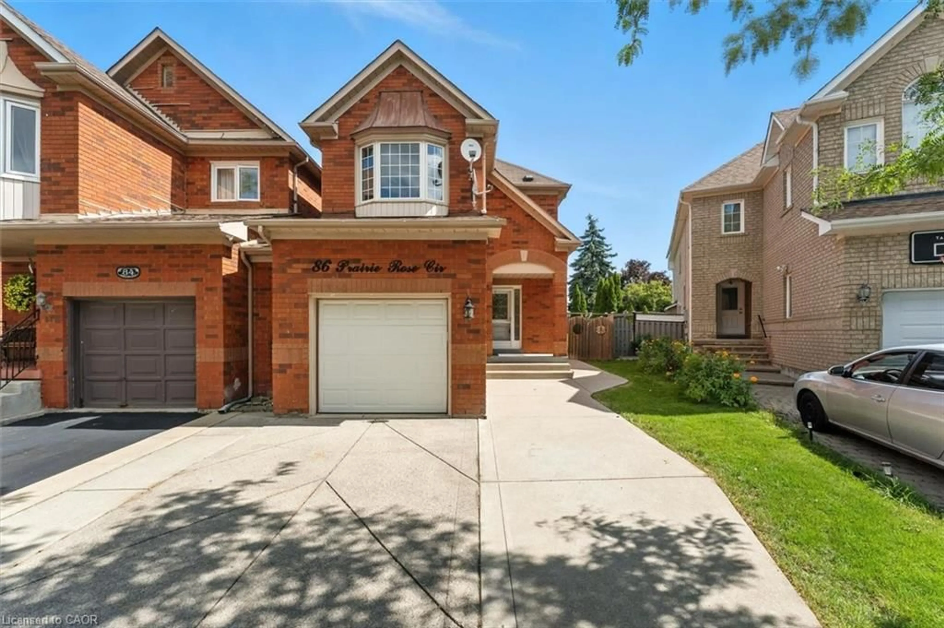 Home with brick exterior material, street for 86 Prairie Rose Cir, Brampton Ontario L6R 1R7