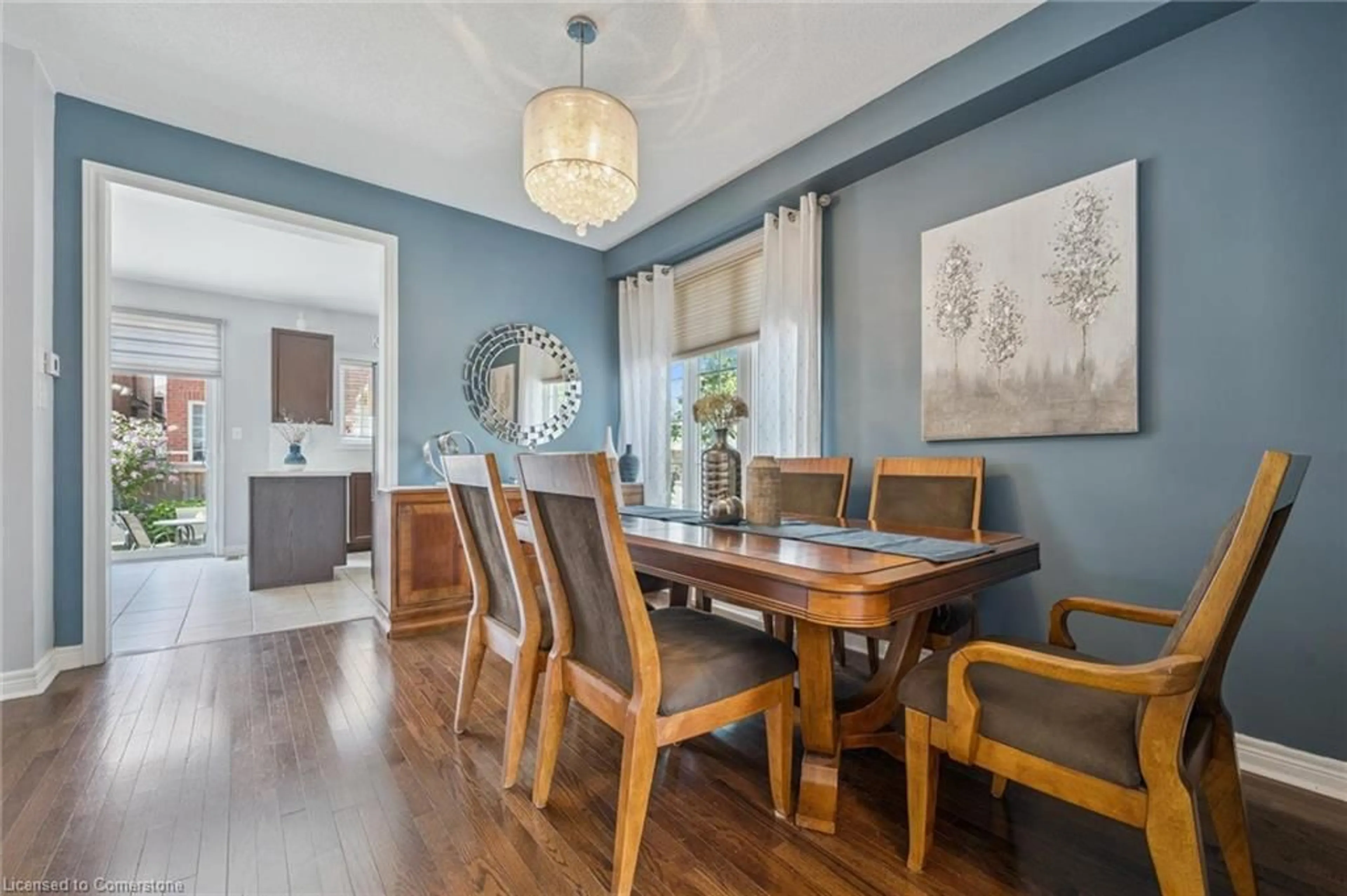Dining room, wood/laminate floor for 14 Joywill Crt, Brampton Ontario L7A 3T8