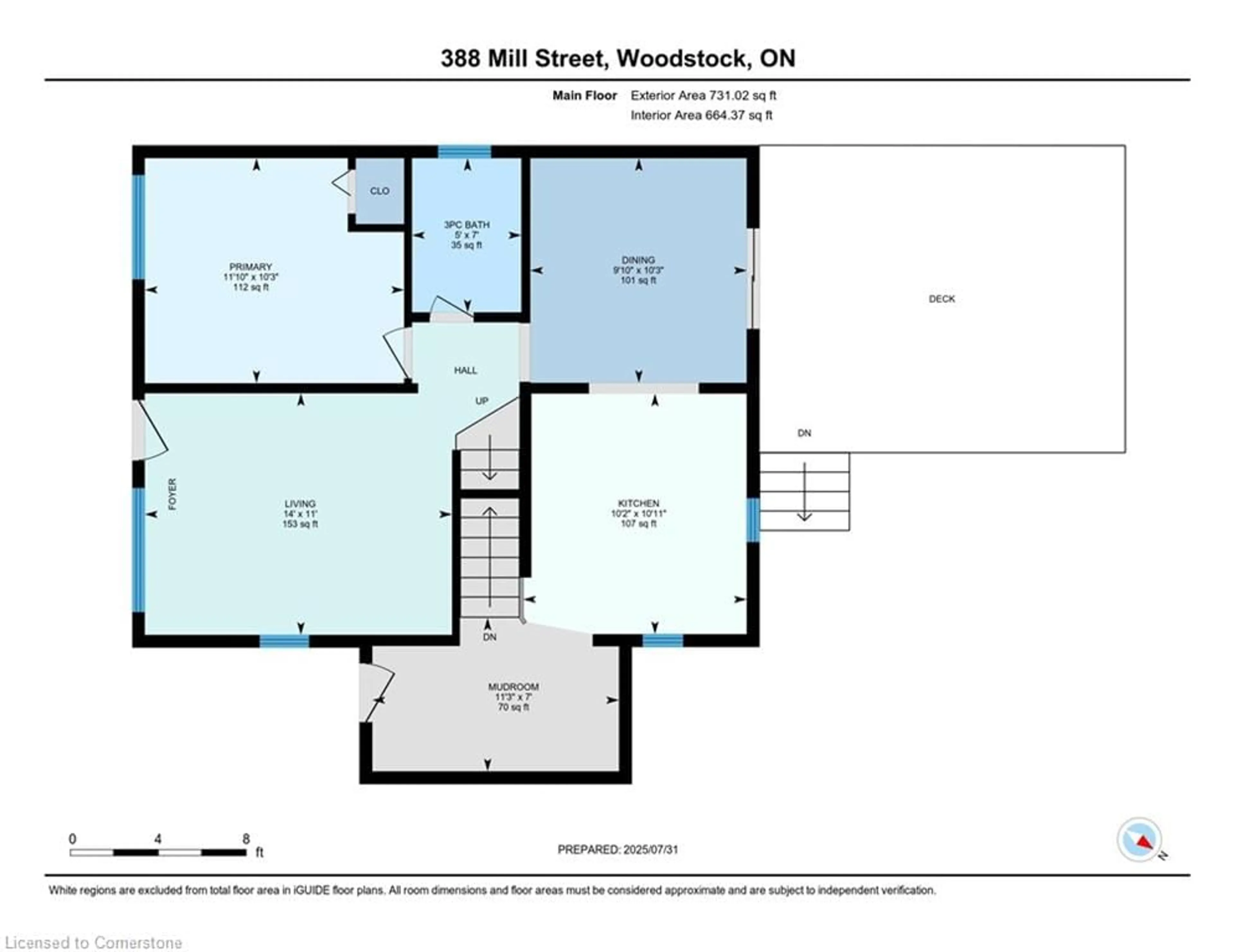 Floor plan for 388 Mill St, Woodstock Ontario N4S 7V6