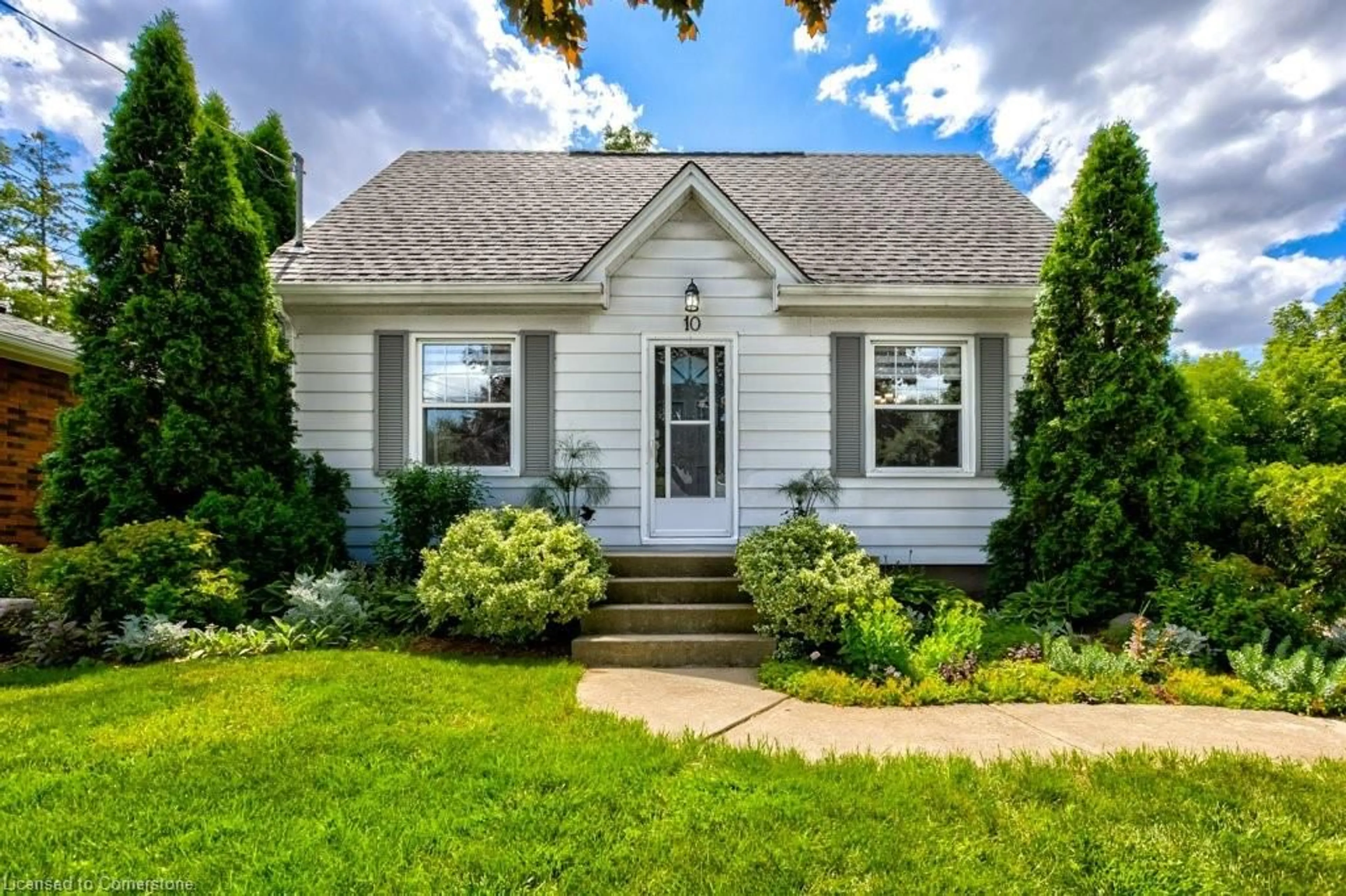 Home with vinyl exterior material, street for 10 Dunsdon St, Brantford Ontario N3R 3J3