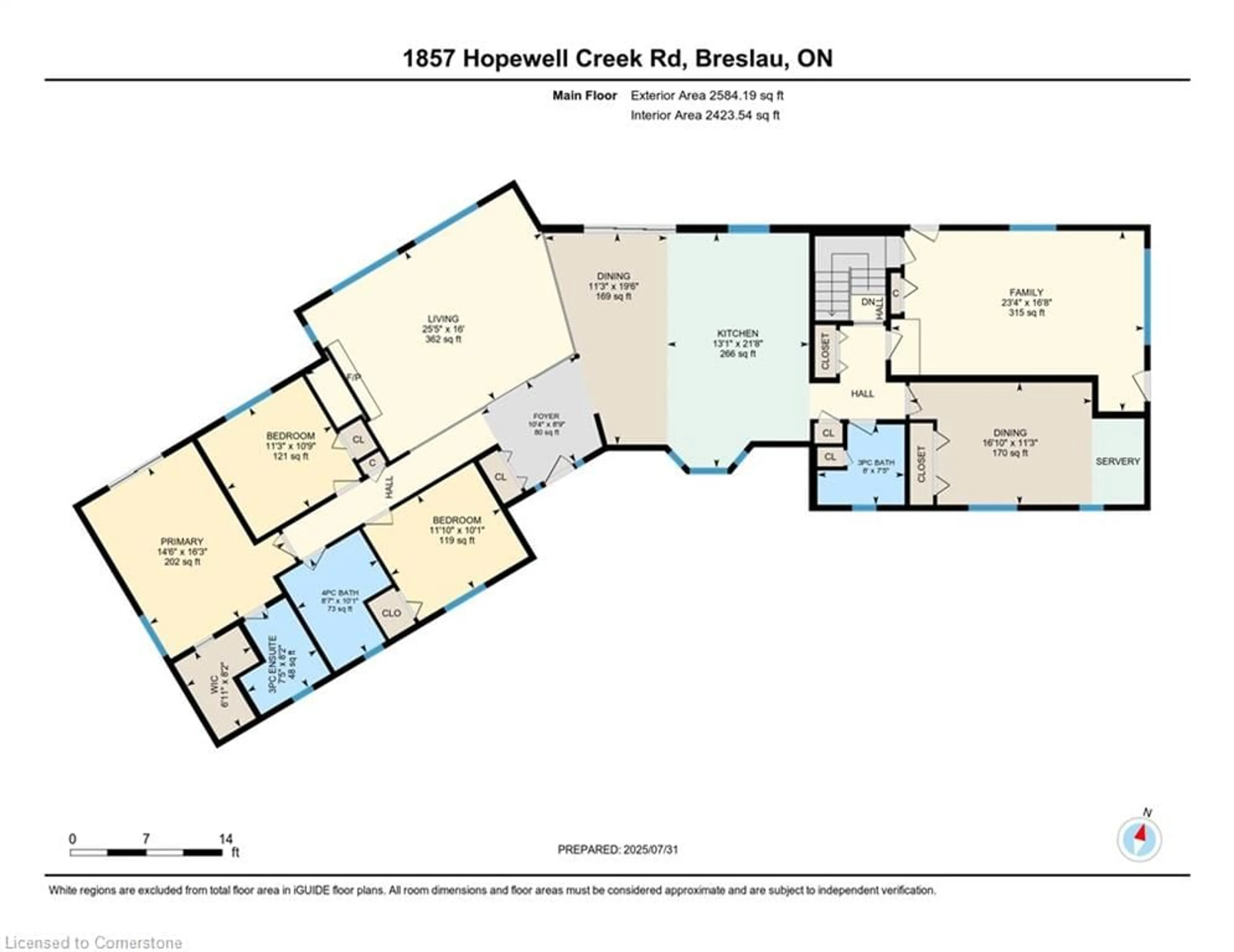 Floor plan for 1857 Hopewell Creek Rd, Breslau Ontario N0B 1M0