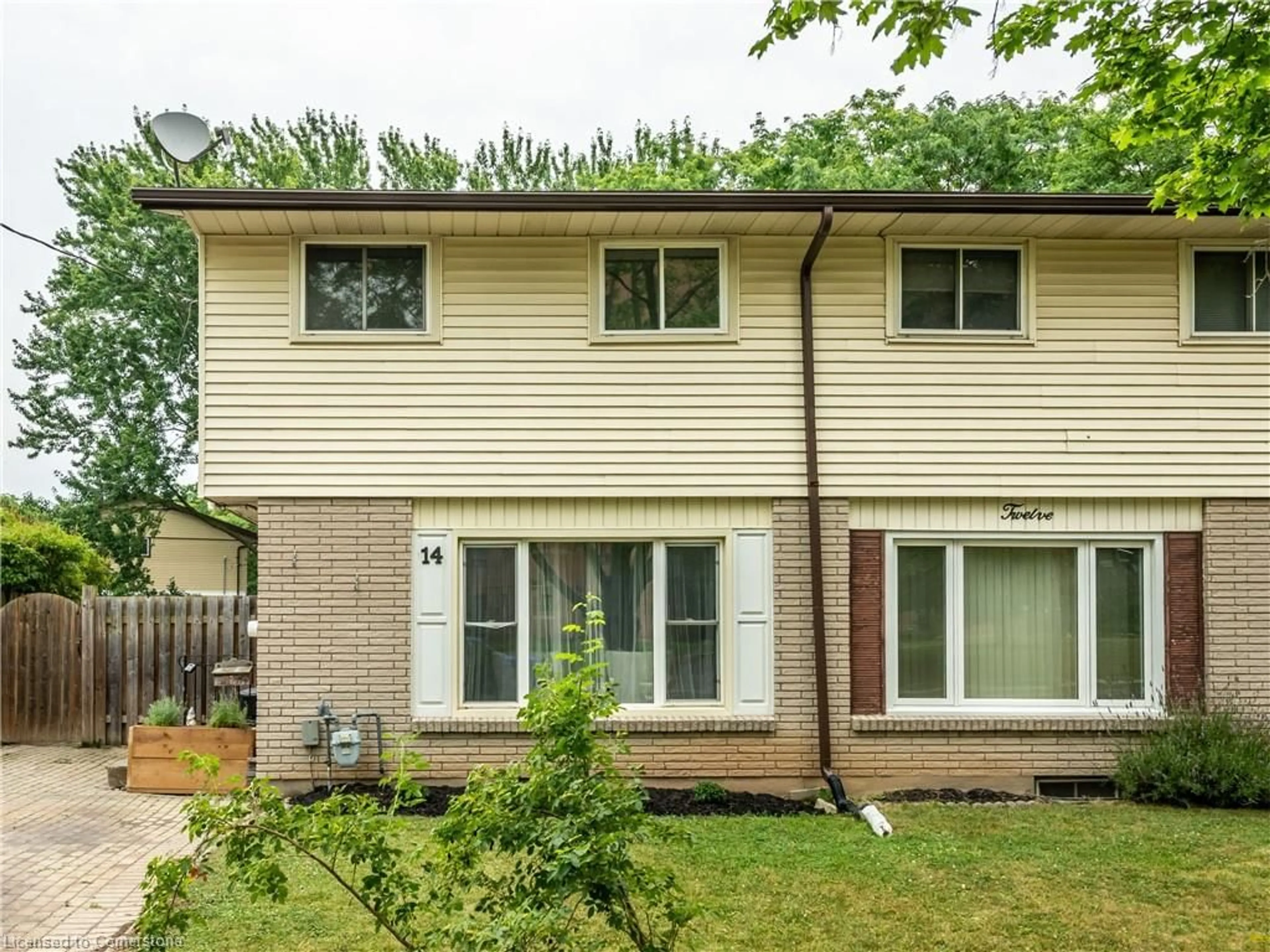 Home with brick exterior material, street for 14 Louis Ave, St. Catharines Ontario L2M 2N6