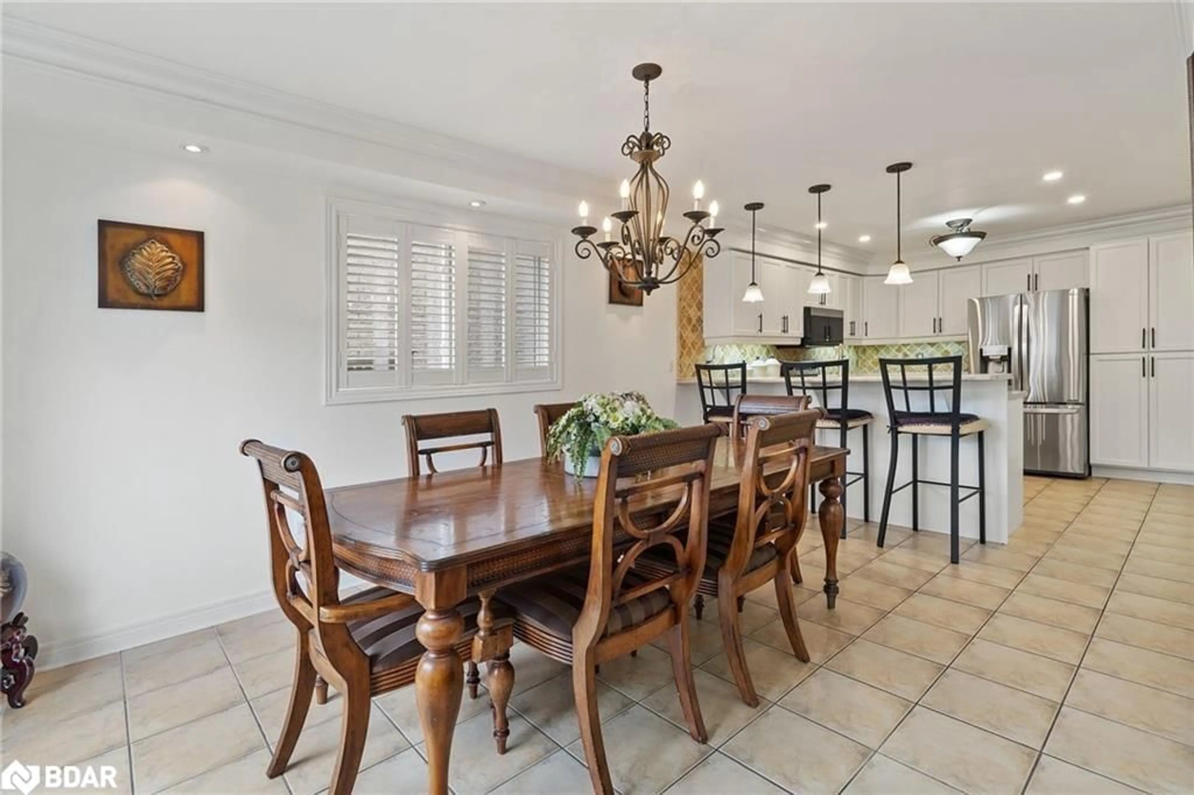 Dining room, ceramic/tile floor for 43 Humbershed Cres, Bolton Ontario L7E 2X3