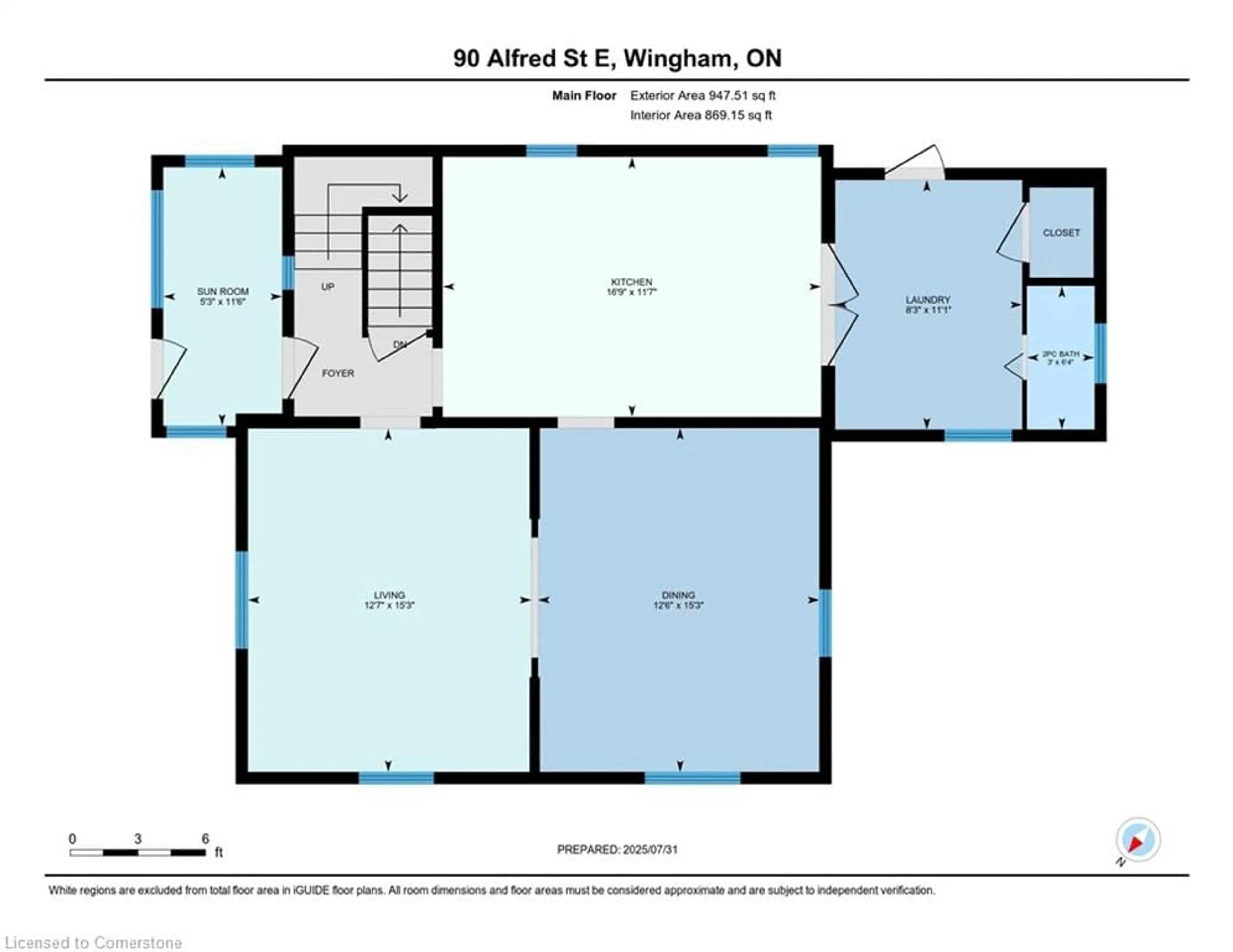 Floor plan for 90 Alfred St, Wingham Ontario N0G 2W0