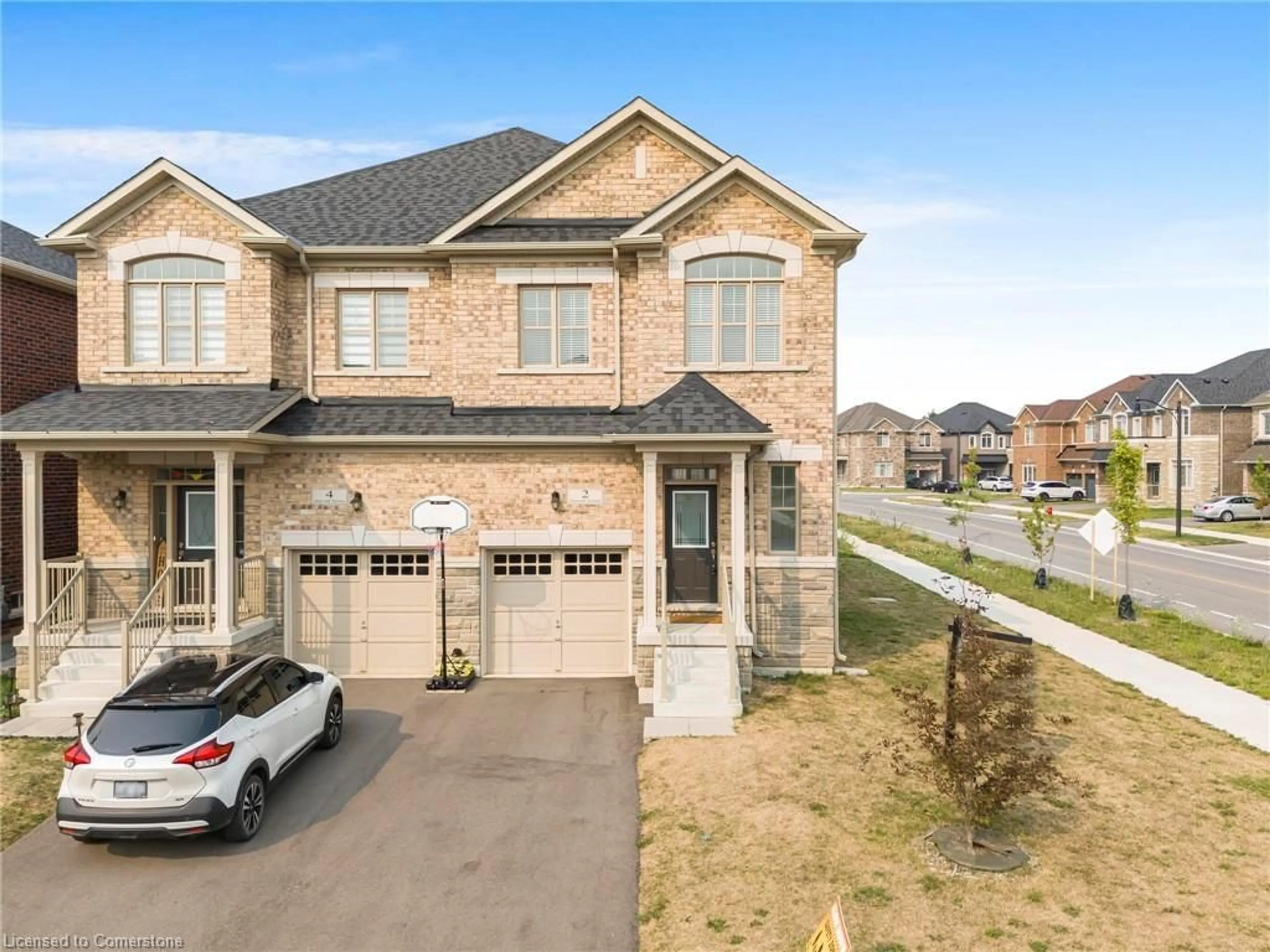 Home with brick exterior material, street for 2 Holcomb Terr, Waterdown Ontario L8B 1Z8