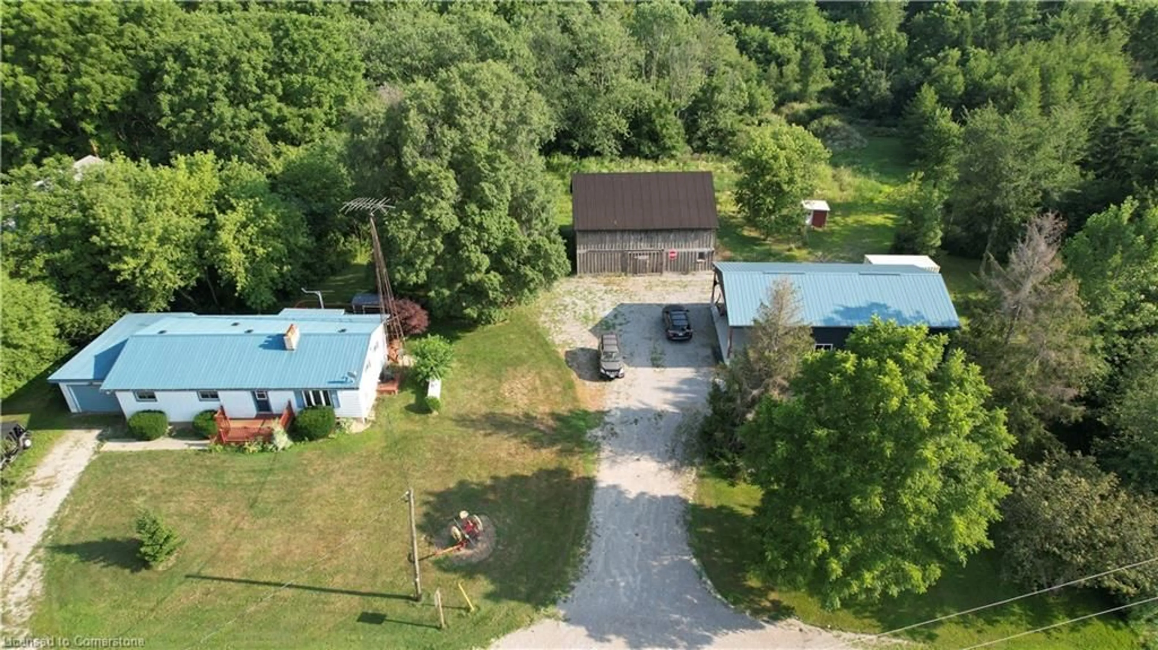 A pic from outside/outdoor area/front of a property/back of a property/a pic from drone, unknown for 58 Conc 6 Conc, Jarvis Ontario N0A 1J0