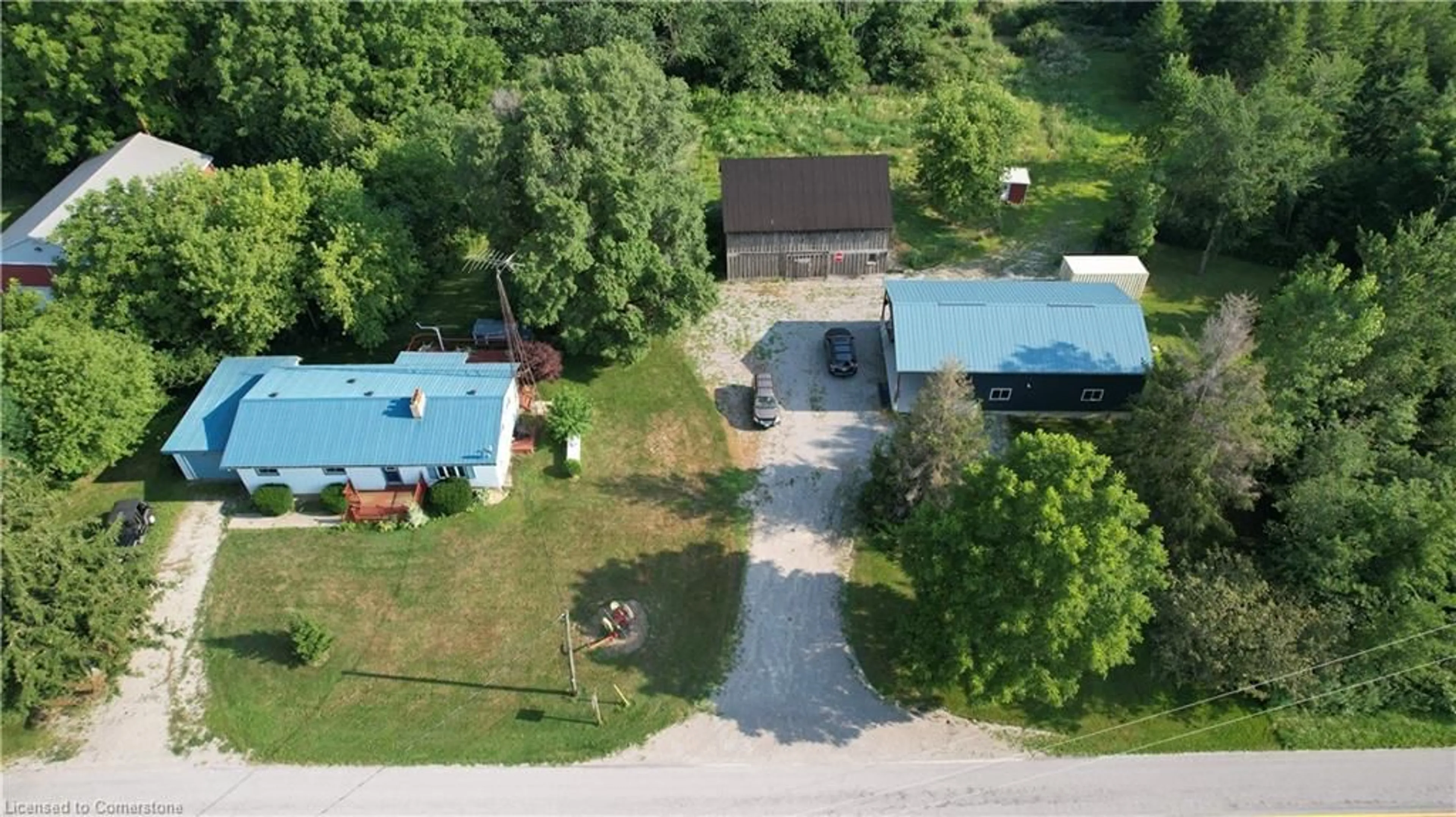 A pic from outside/outdoor area/front of a property/back of a property/a pic from drone, building for 58 Conc 6 Conc, Jarvis Ontario N0A 1J0