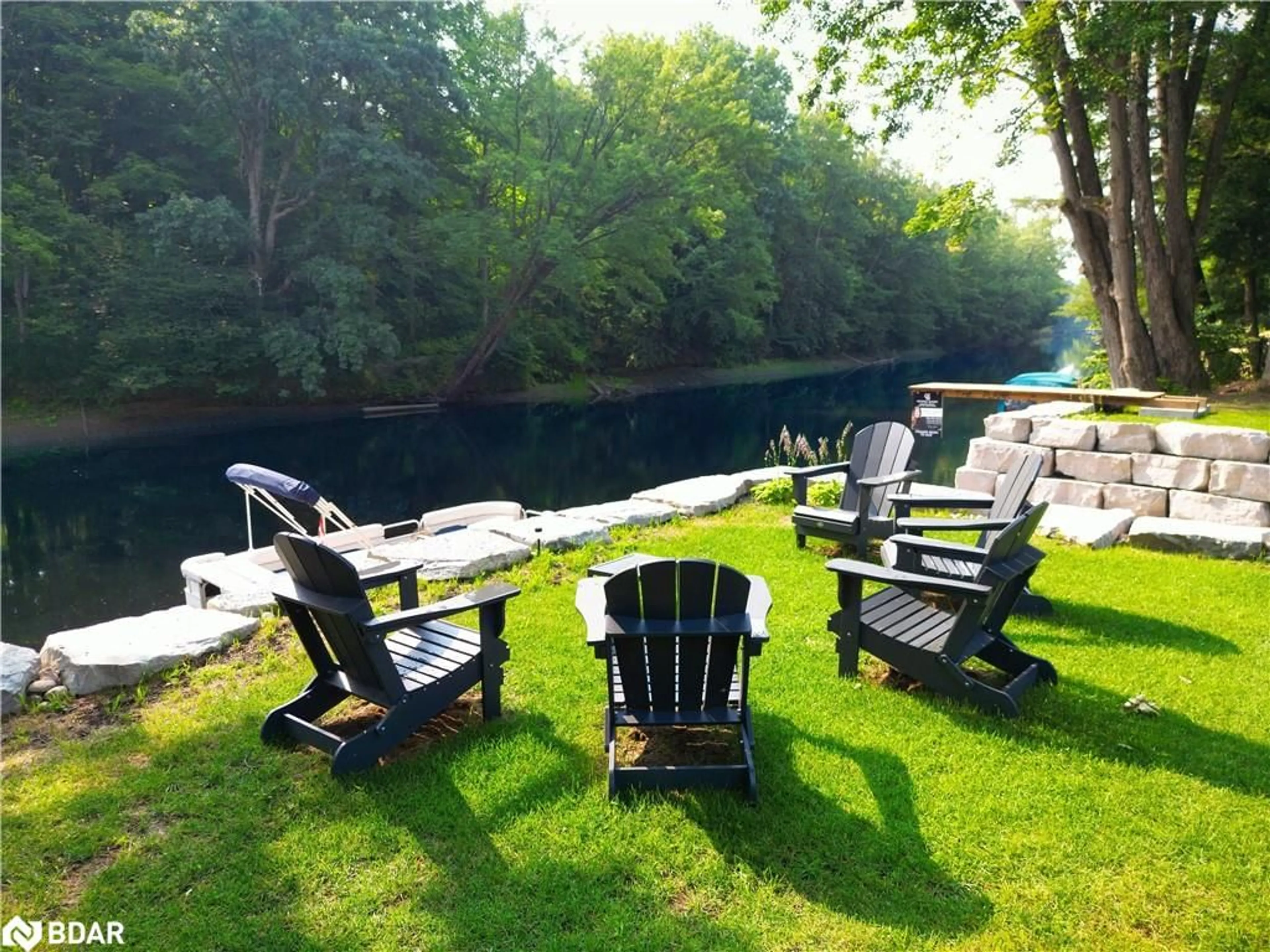 Patio, water/lake/river/ocean view for 7371 Davy Dr, Ramara Ontario L0K 2B0