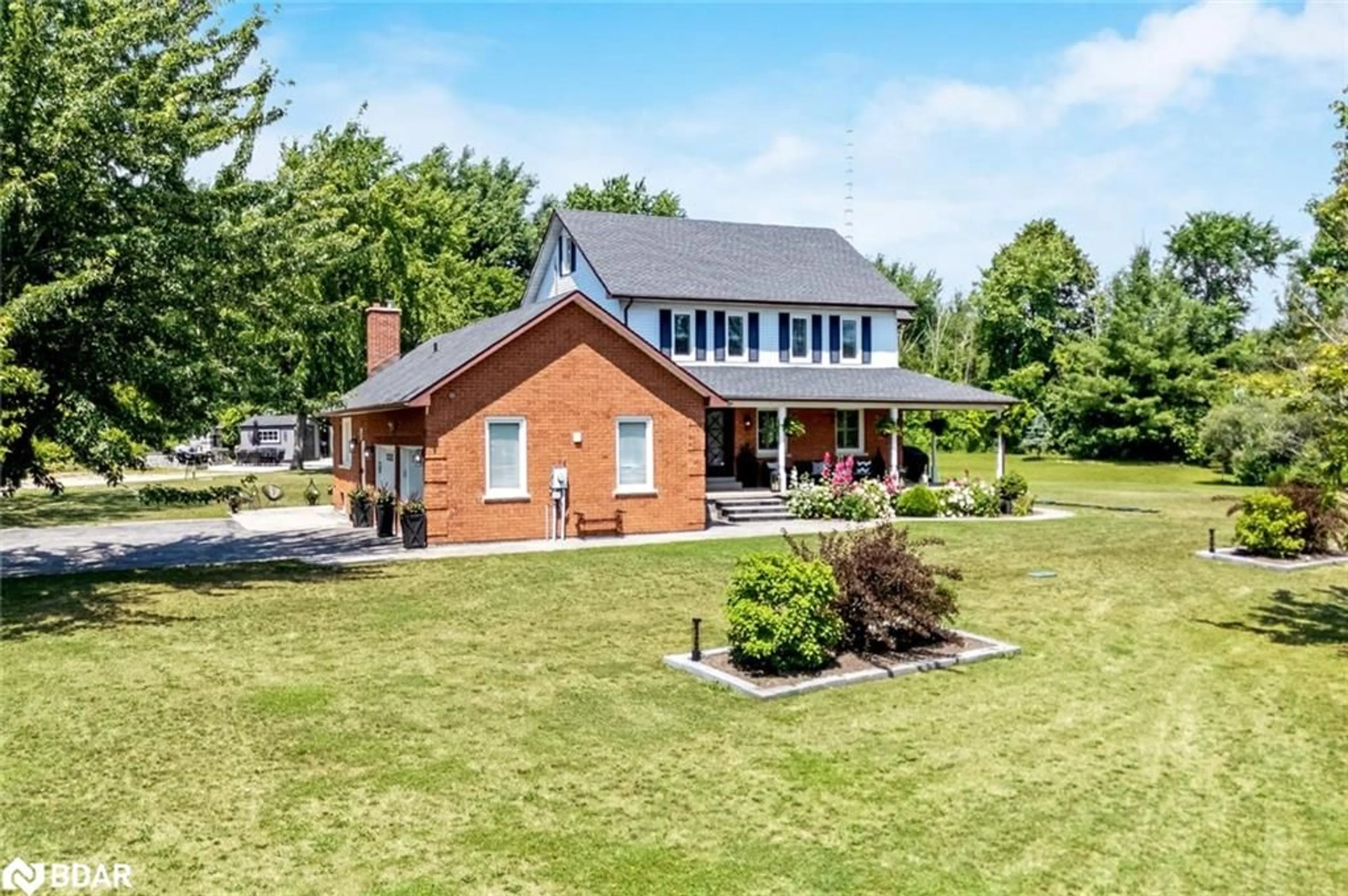 A pic from outside/outdoor area/front of a property/back of a property/a pic from drone, unknown for 5029 Trafalgar Rd, Wellington Ontario L7G 4S4