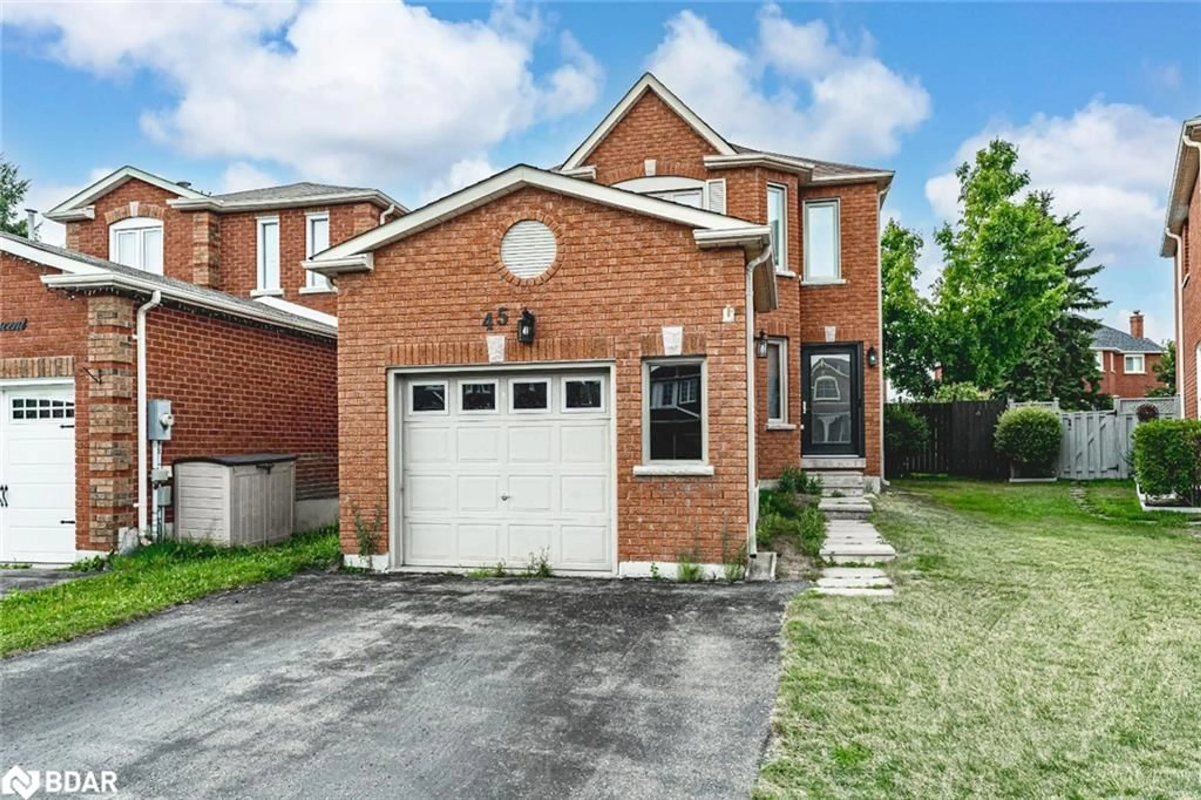 Home with brick exterior material, street for 45 Weatherup Cres, Barrie Ontario L4N 7J6