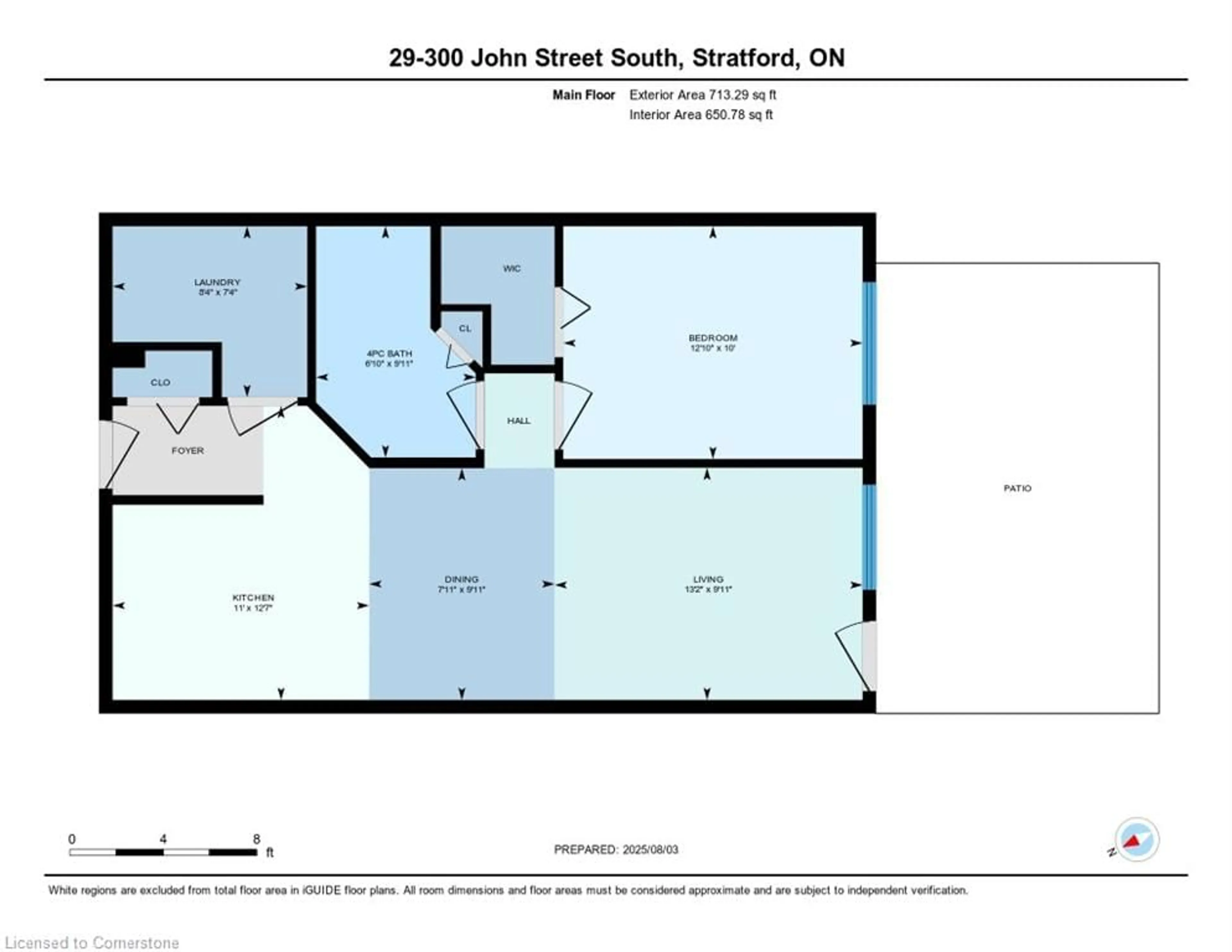 Floor plan for 300 John St #29, Stratford Ontario N5A 7V5