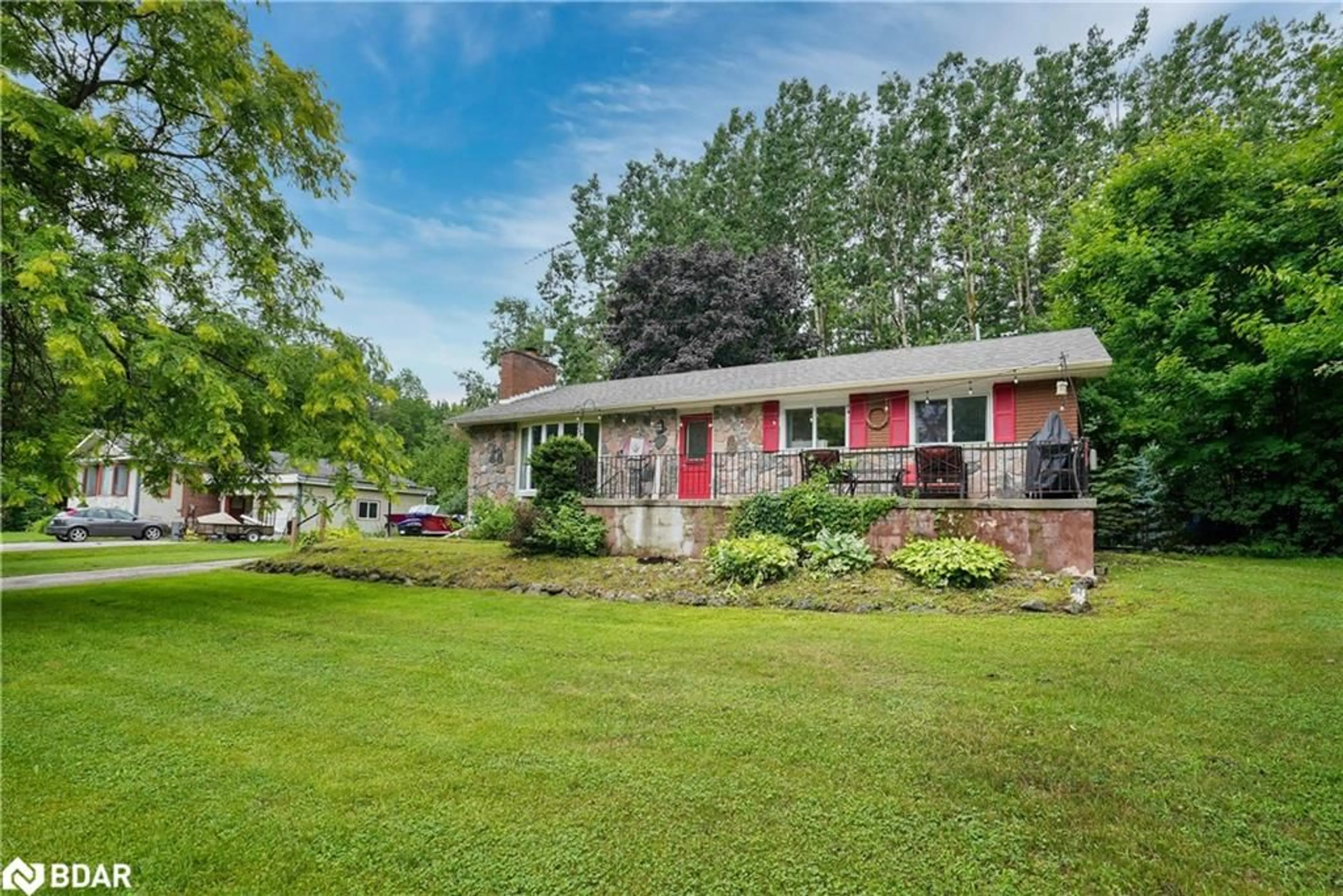 A pic from outside/outdoor area/front of a property/back of a property/a pic from drone, unknown for 2002 North Orr Lake Rd, Elmvale Ontario L0L 1P0