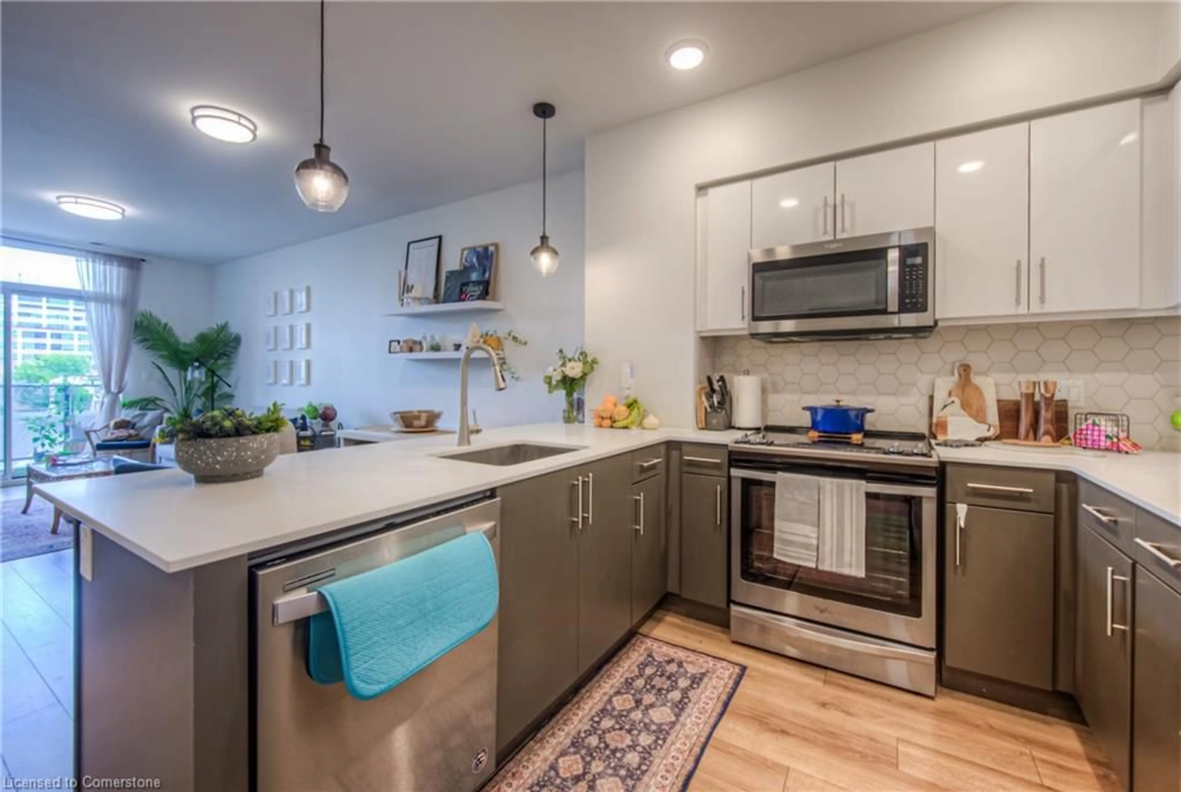 Open concept kitchen, unknown for 399 Queen St #418, Kitchener Ontario N2G 0C4