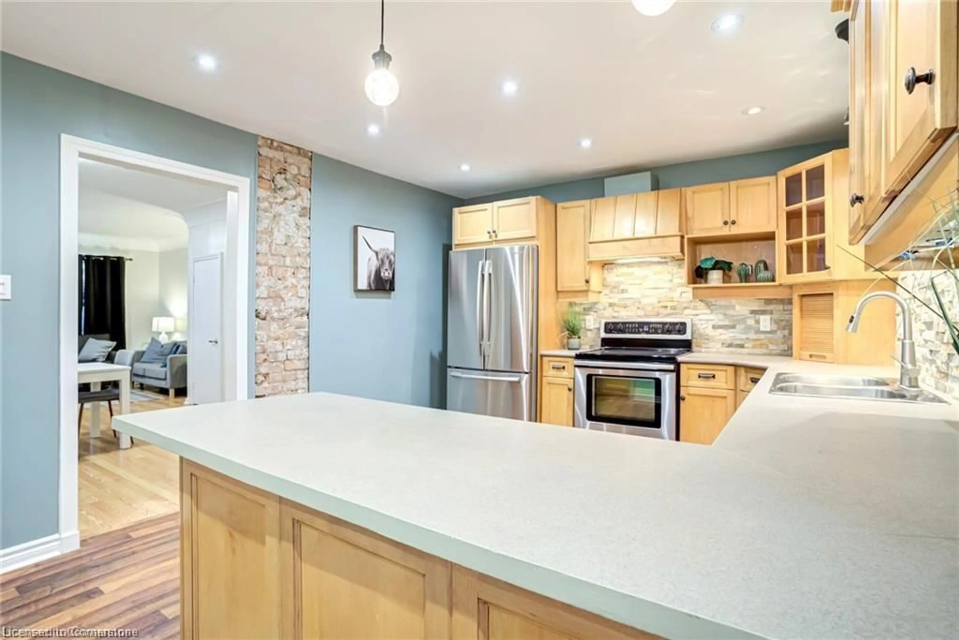 Open concept kitchen, unknown for 95 Case St, Hamilton Ontario L8L 3G8