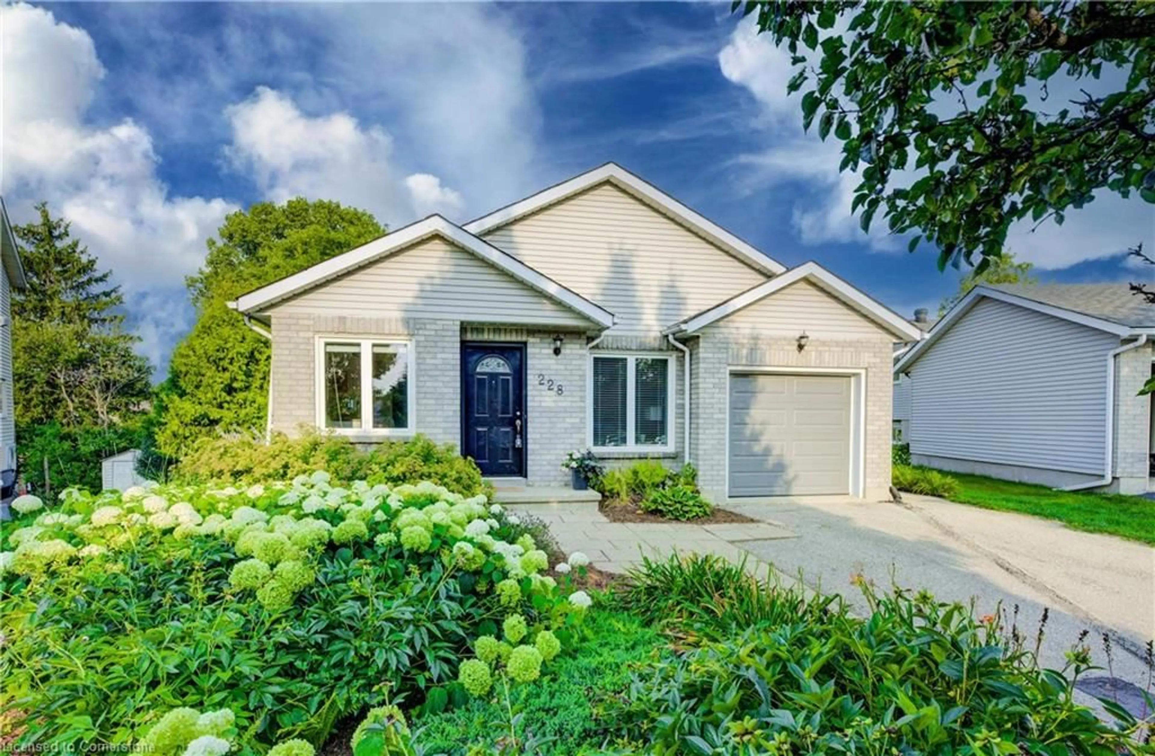 Home with vinyl exterior material, street for 228 Haldane Crt, Waterloo Ontario N2T 1T7