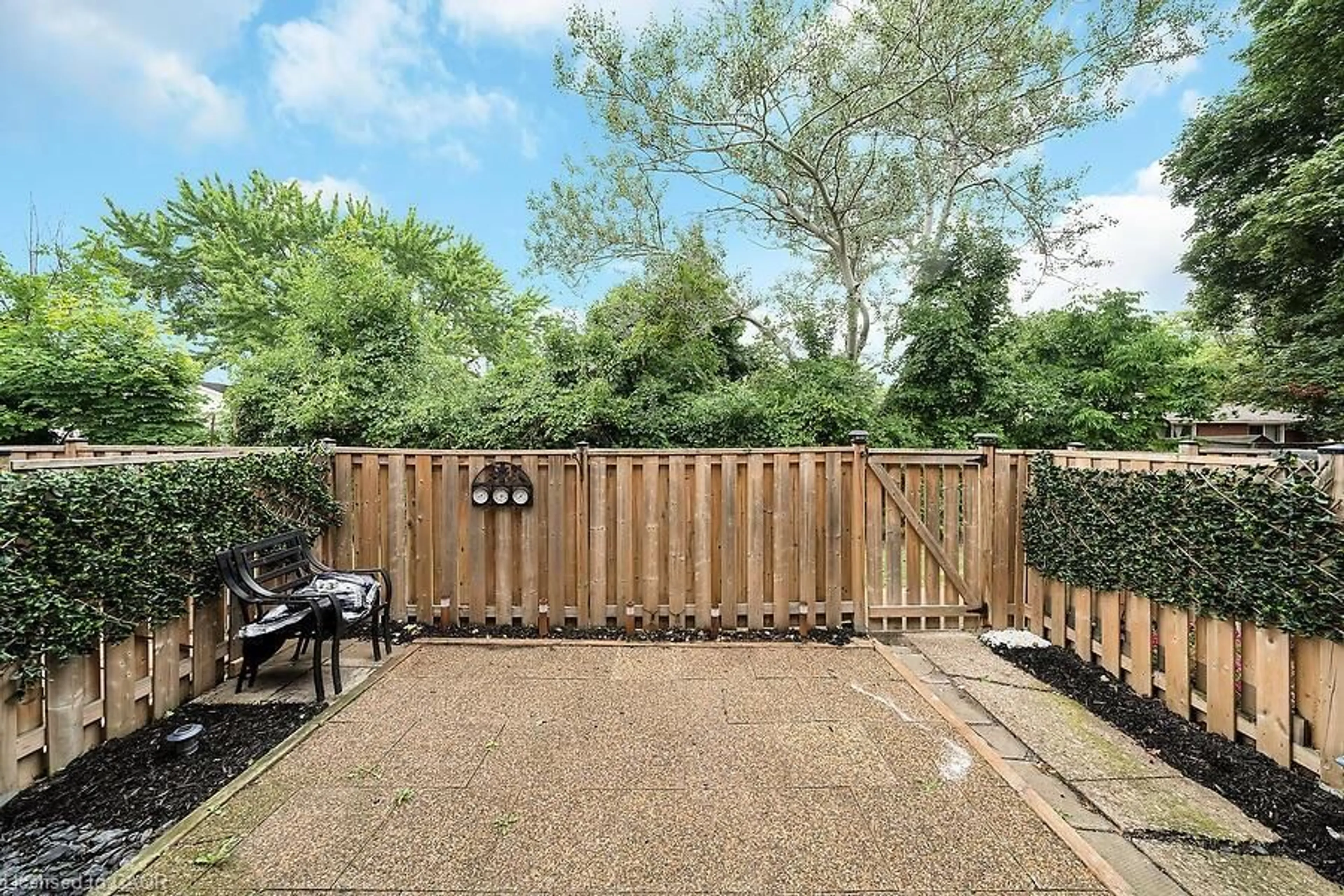 Patio, forest/trees view for 1015 Upper Gage Ave #4, Hamilton Ontario L8V 4L2
